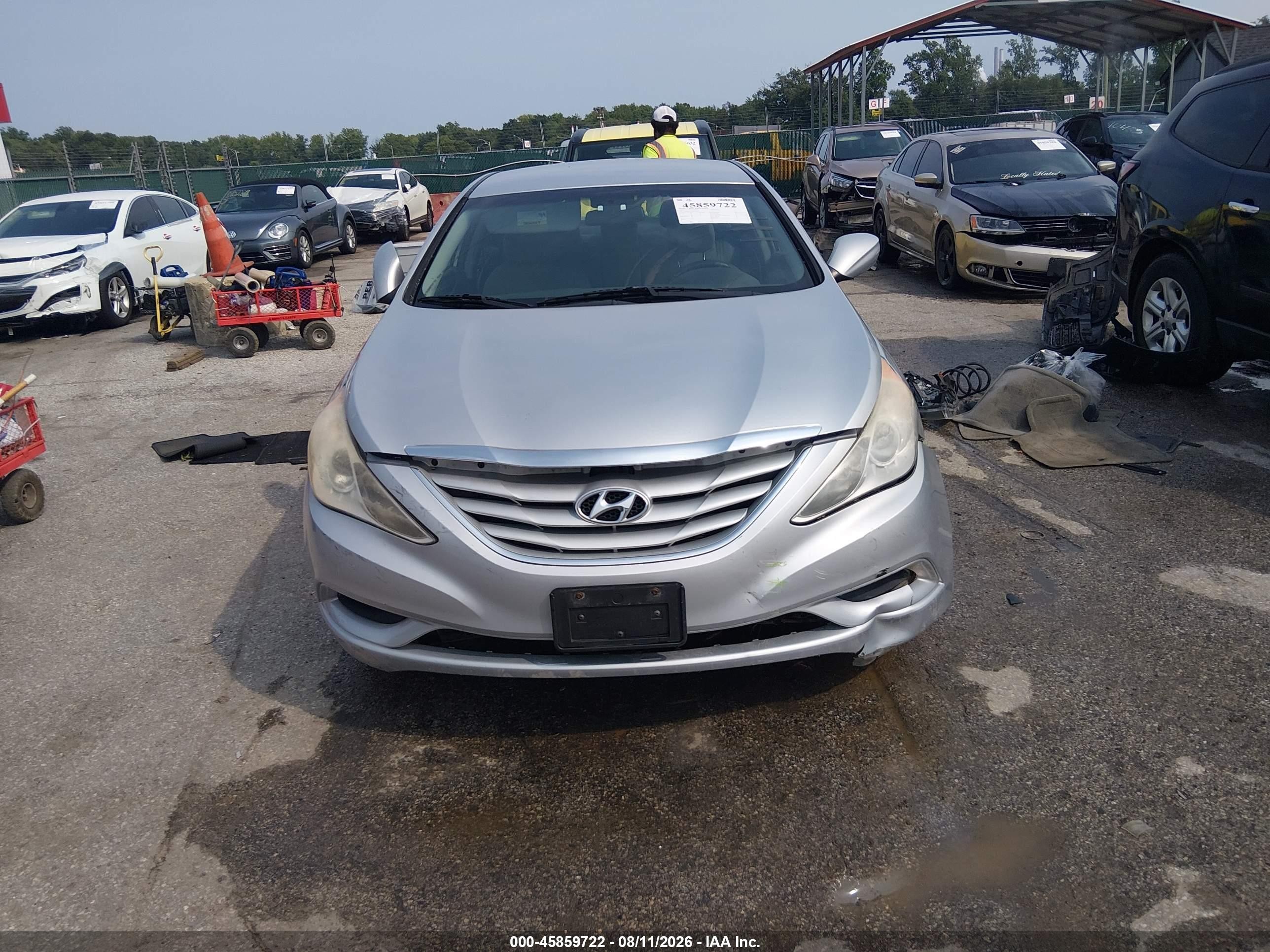 2011 Hyundai Sonata Gls Silver vin: 5NPEB4AC3BH149251