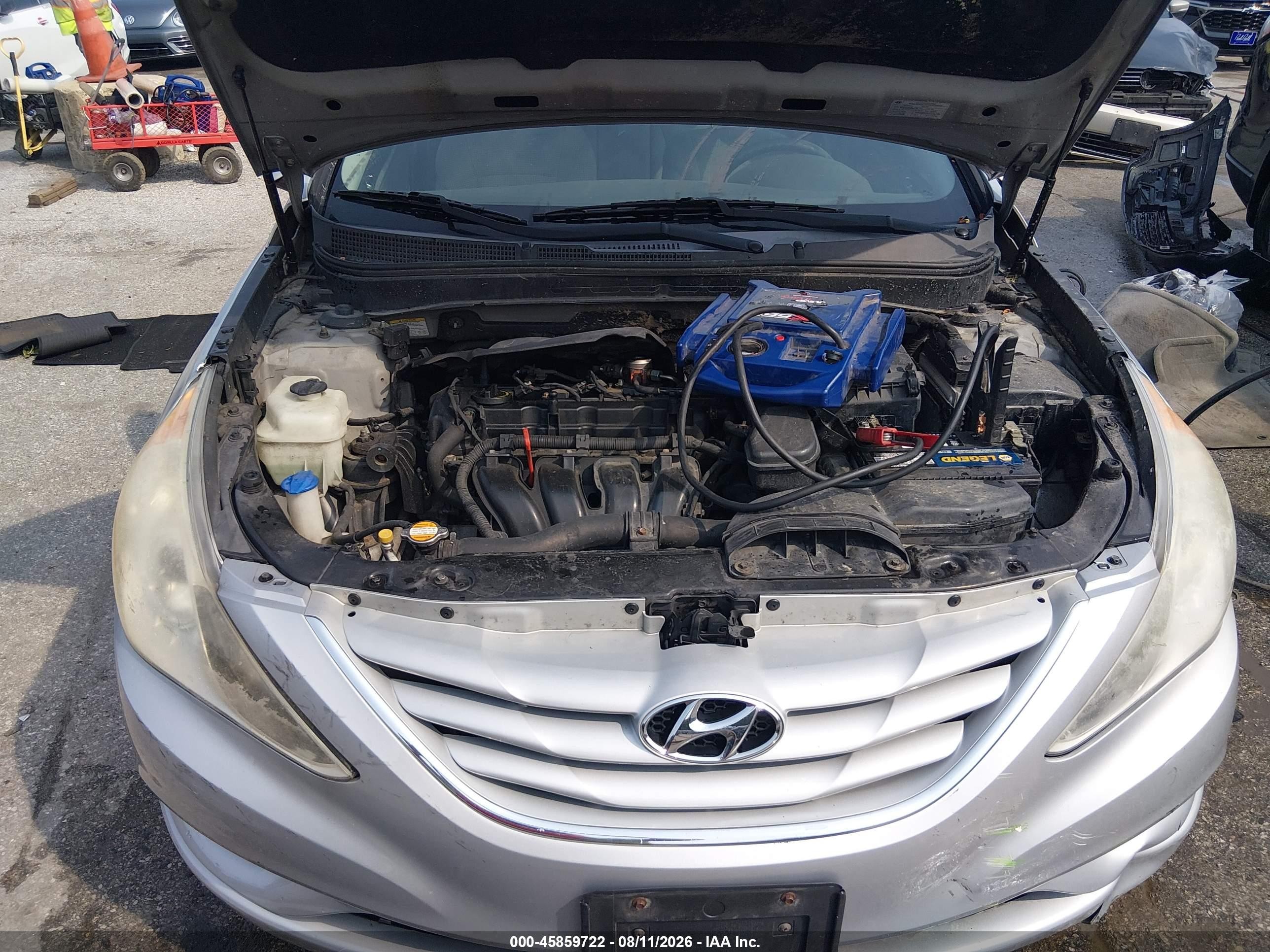 2011 Hyundai Sonata Gls Silver vin: 5NPEB4AC3BH149251