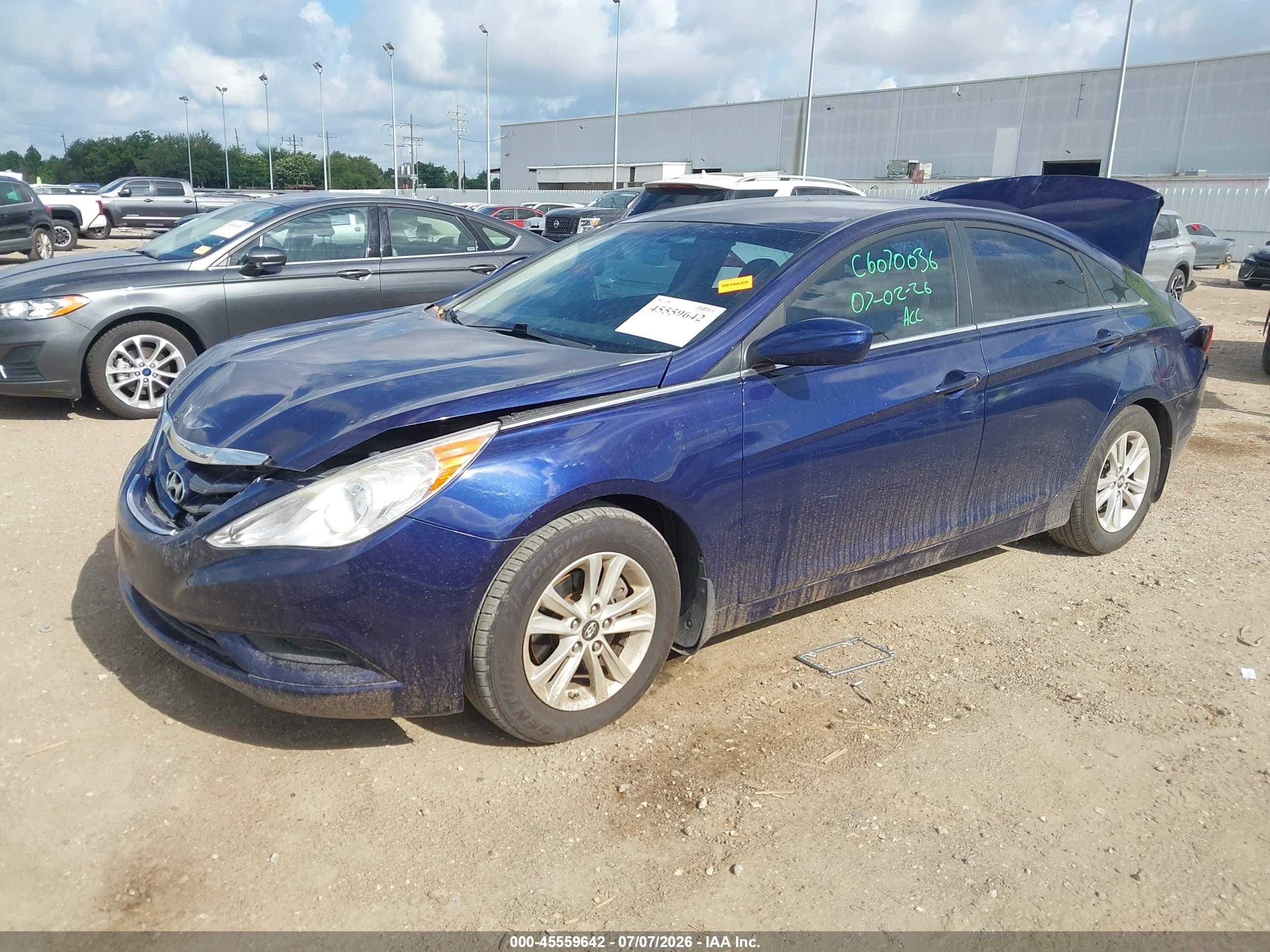 2011 Hyundai Sonata Gls Blue vin: 5NPEB4AC3BH149993