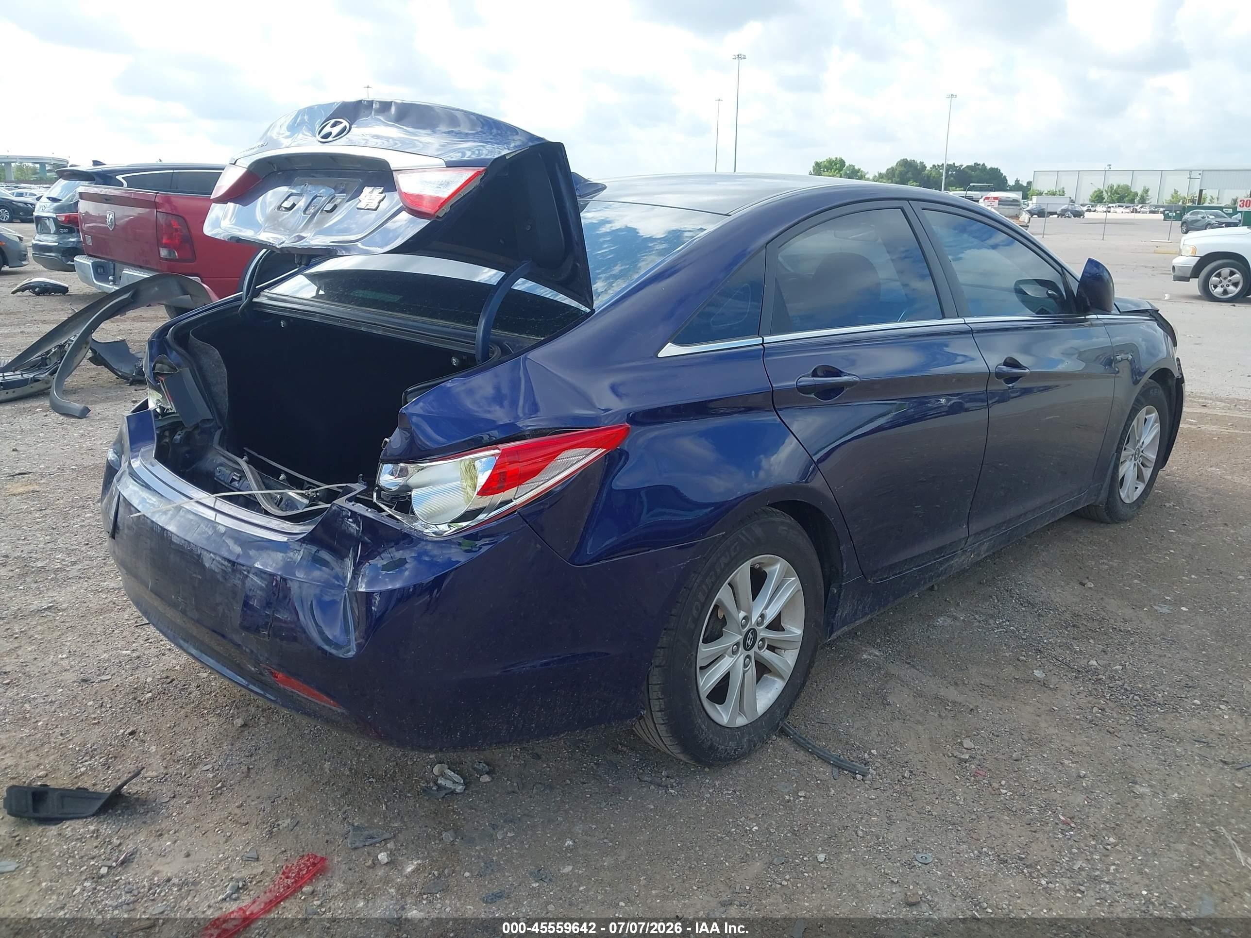 2011 Hyundai Sonata Gls Blue vin: 5NPEB4AC3BH149993
