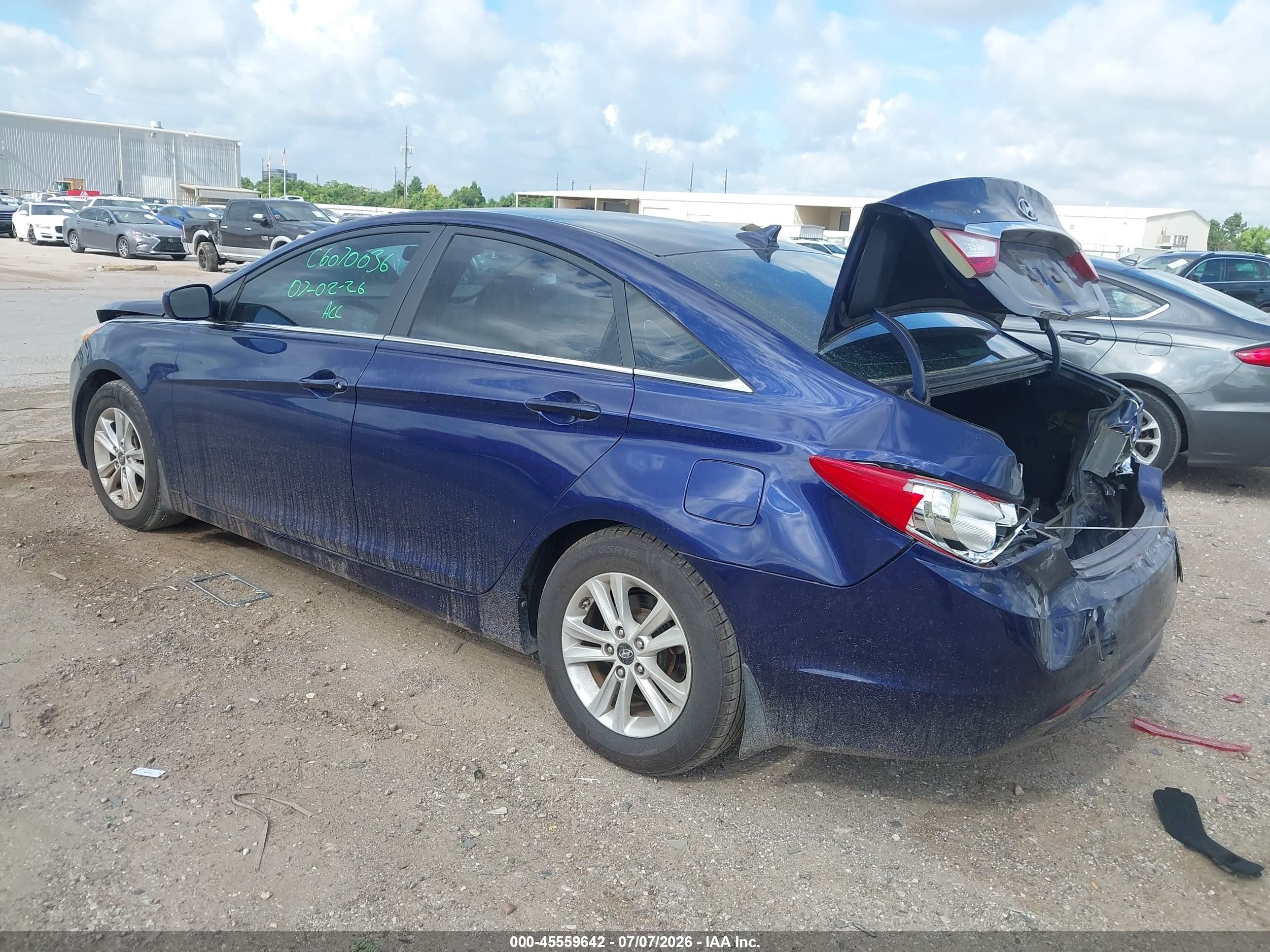 2011 Hyundai Sonata Gls Blue vin: 5NPEB4AC3BH149993