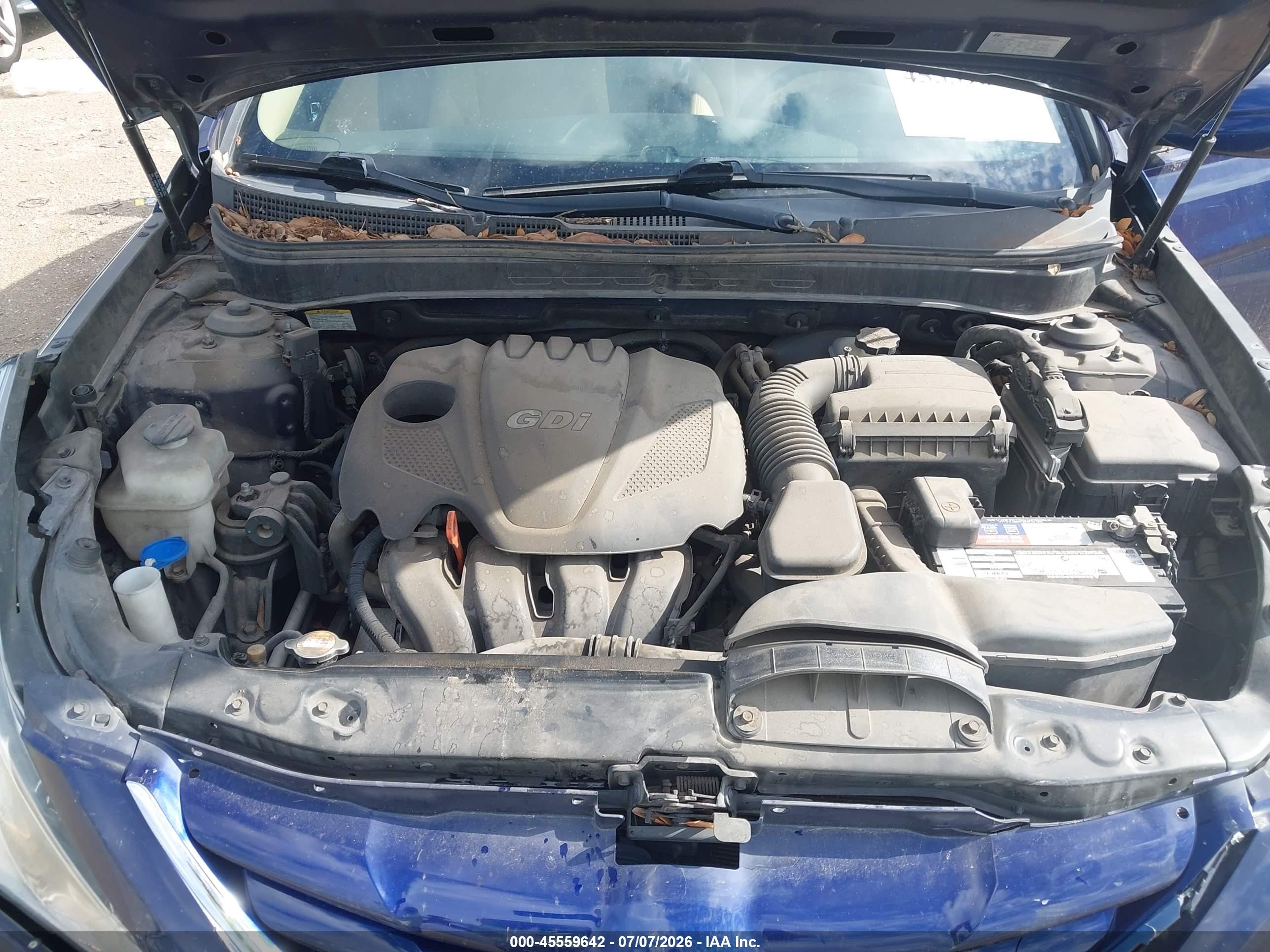 2011 Hyundai Sonata Gls Blue vin: 5NPEB4AC3BH149993