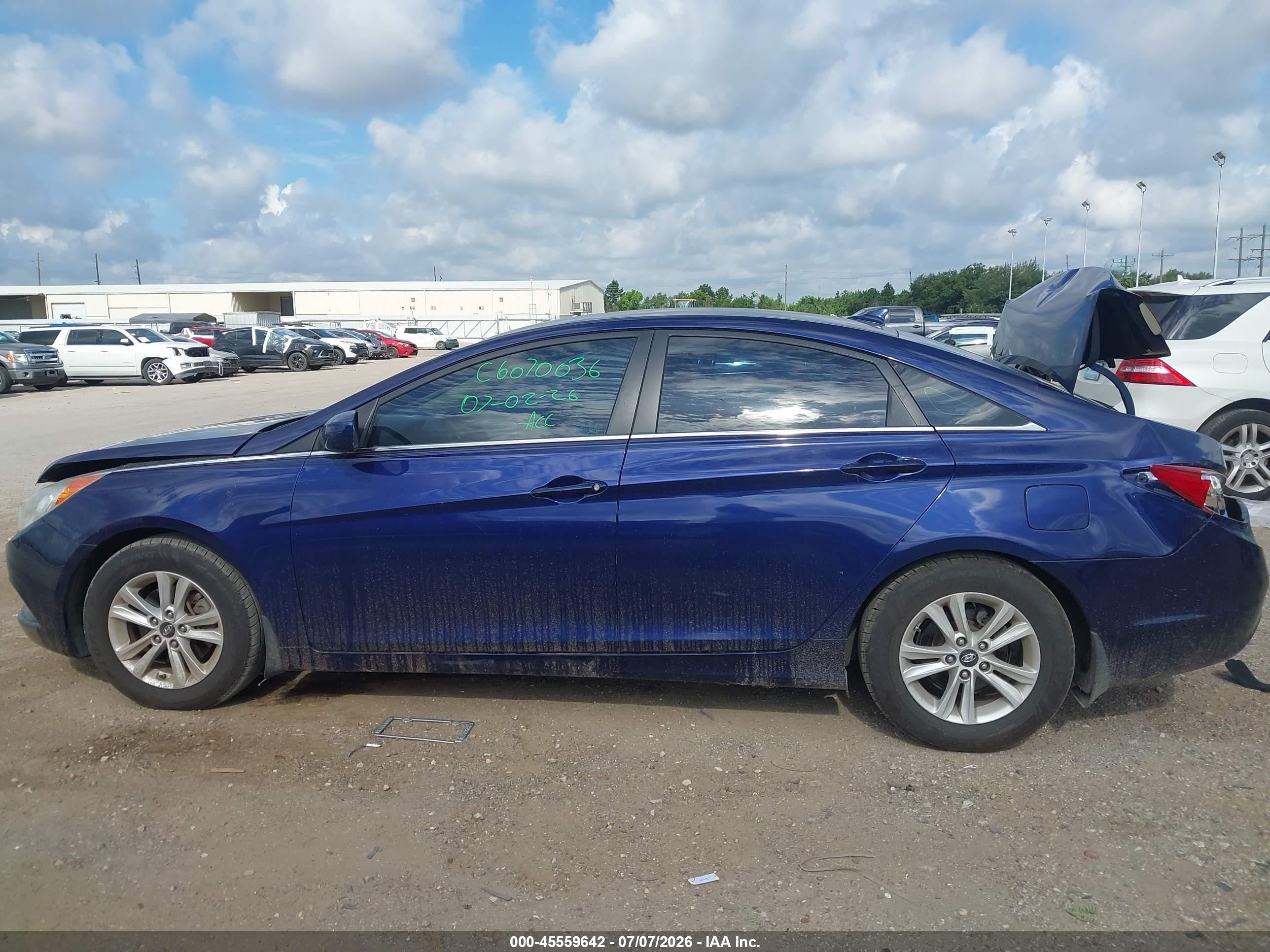 2011 Hyundai Sonata Gls Blue vin: 5NPEB4AC3BH149993