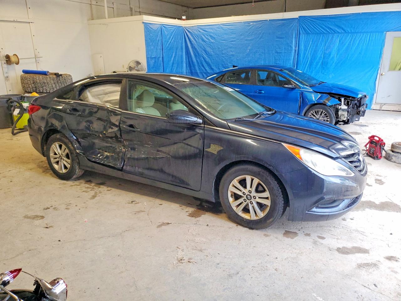 2011 Hyundai Sonata Gls Blue vin: 5NPEB4AC3BH180998