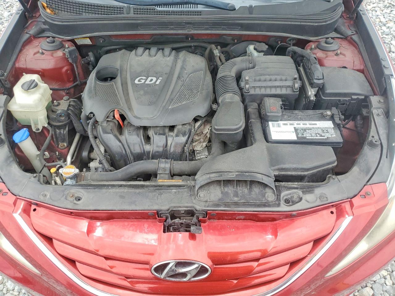 2011 Hyundai Sonata Gls Burgundy vin: 5NPEB4AC3BH190463
