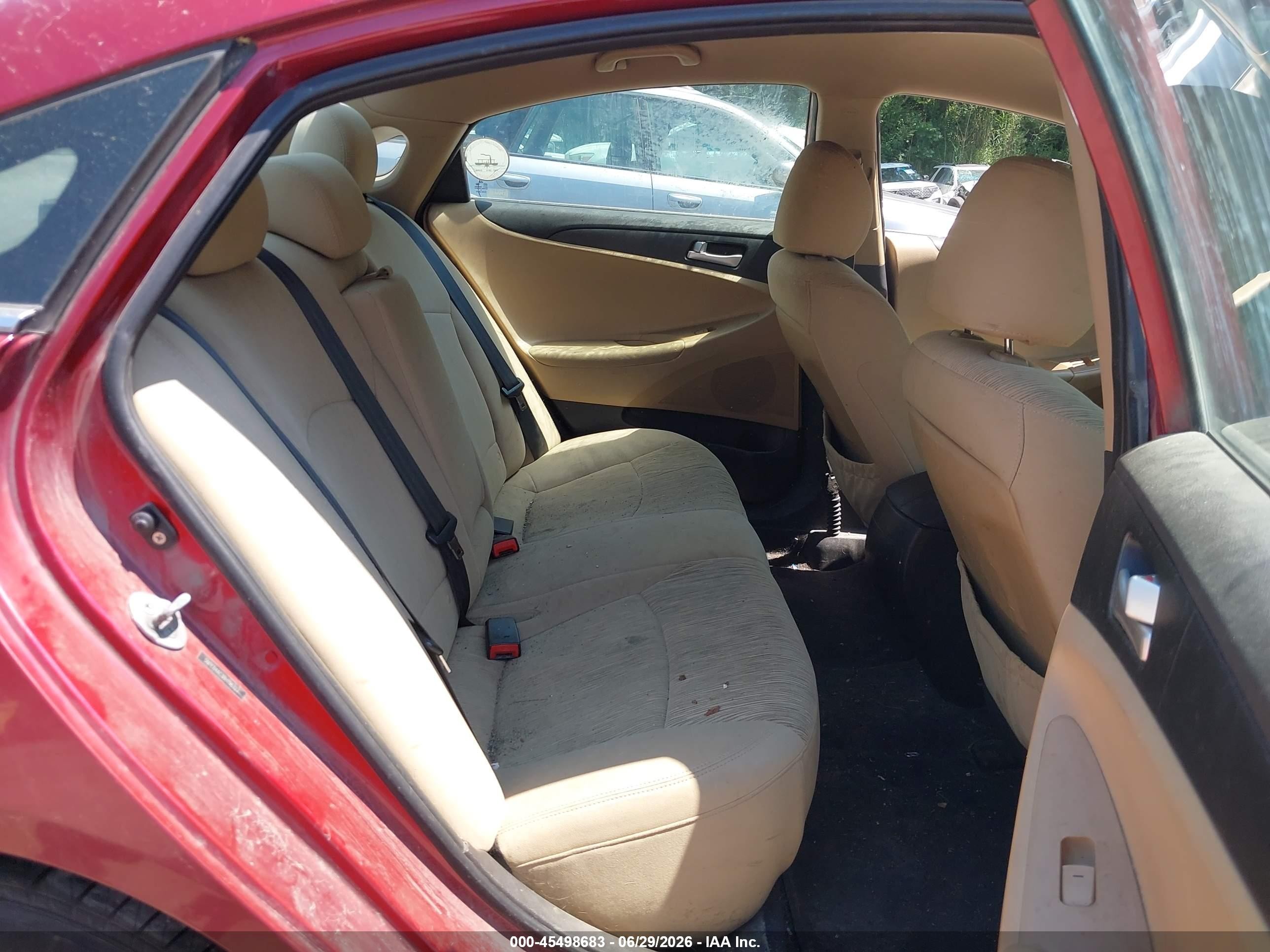 2011 Hyundai Sonata Gls Red vin: 5NPEB4AC3BH196327