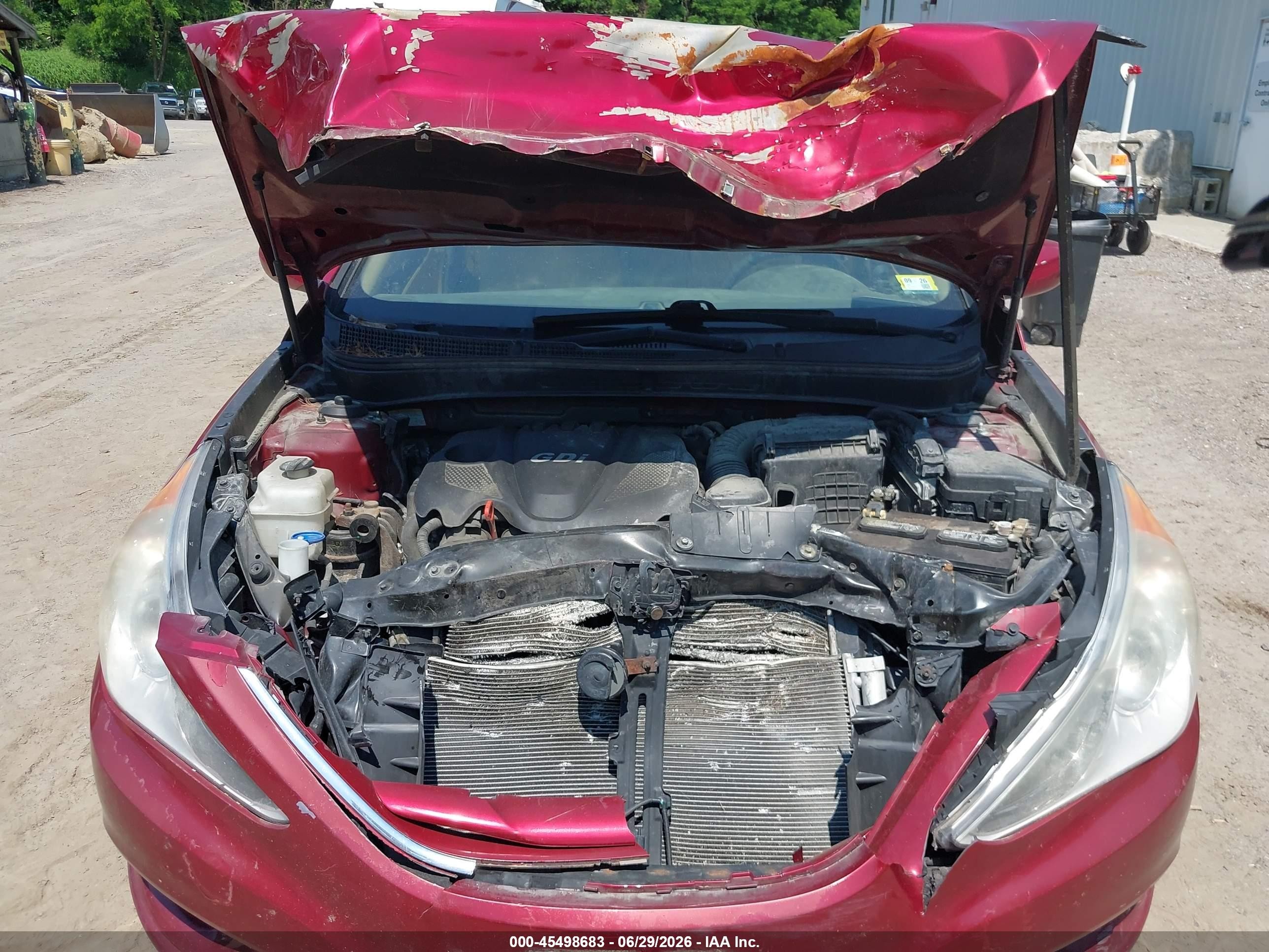2011 Hyundai Sonata Gls Red vin: 5NPEB4AC3BH196327