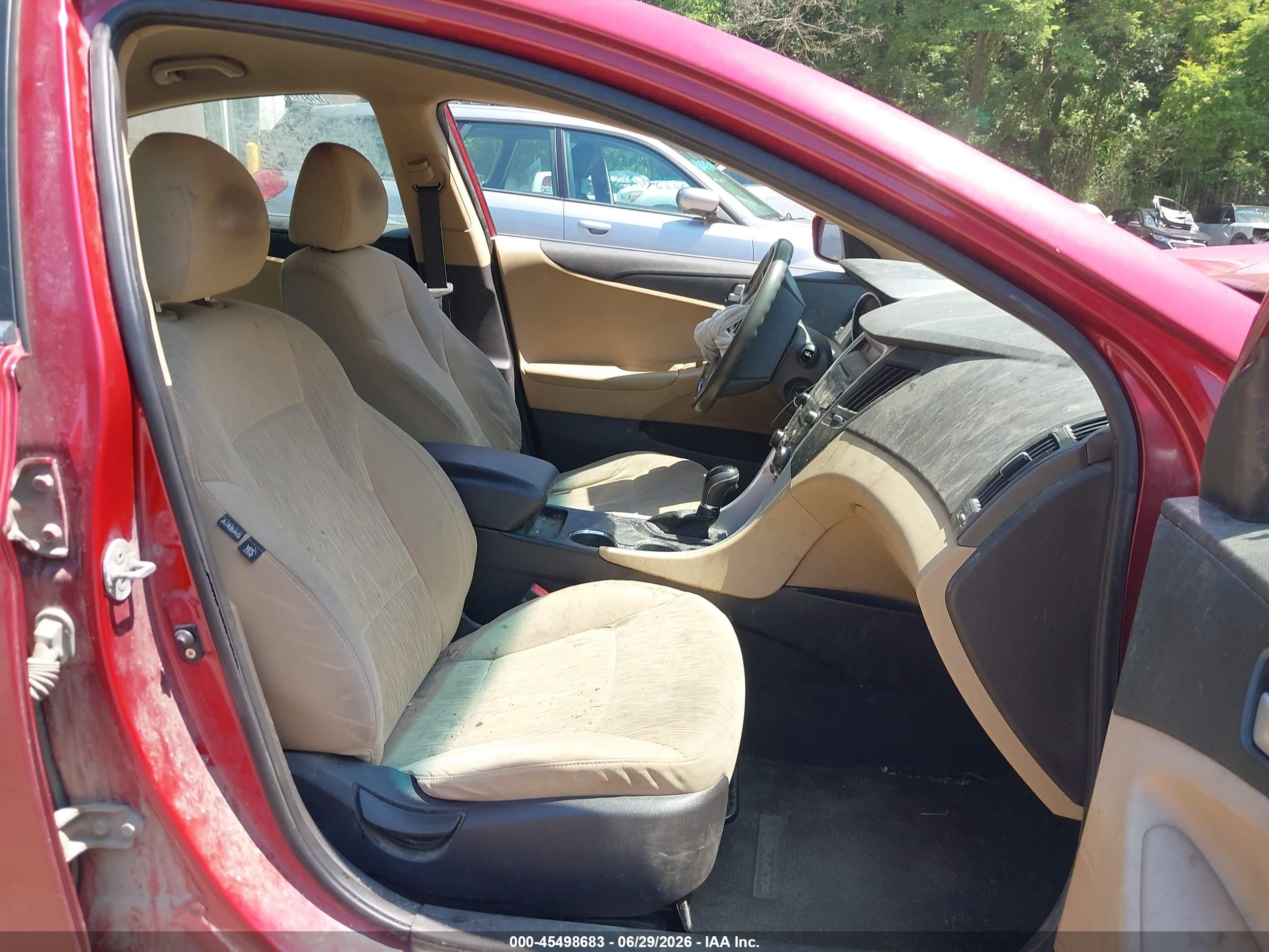 2011 Hyundai Sonata Gls Red vin: 5NPEB4AC3BH196327