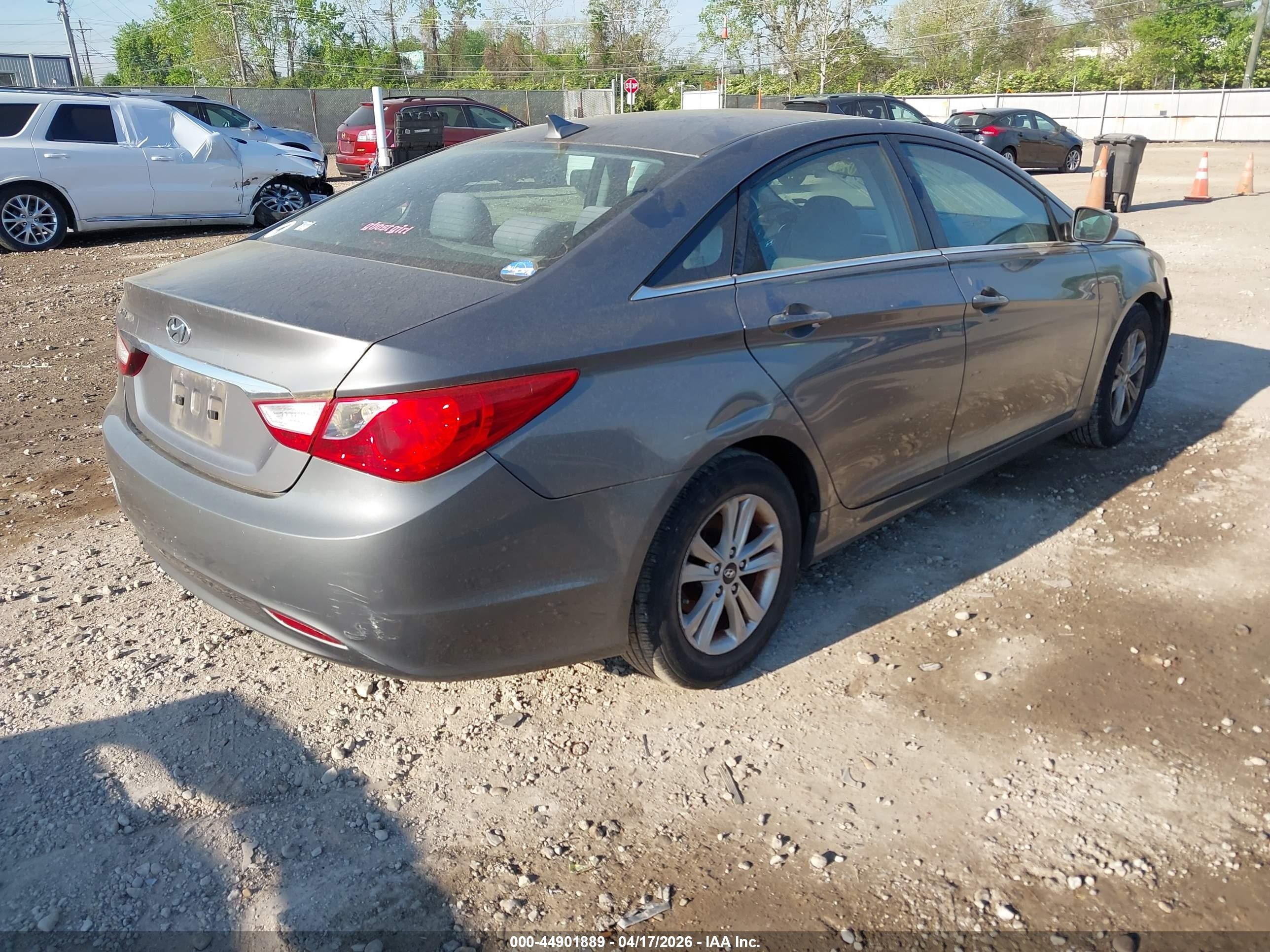 2011 Hyundai Sonata Gls Gray vin: 5NPEB4AC3BH197834