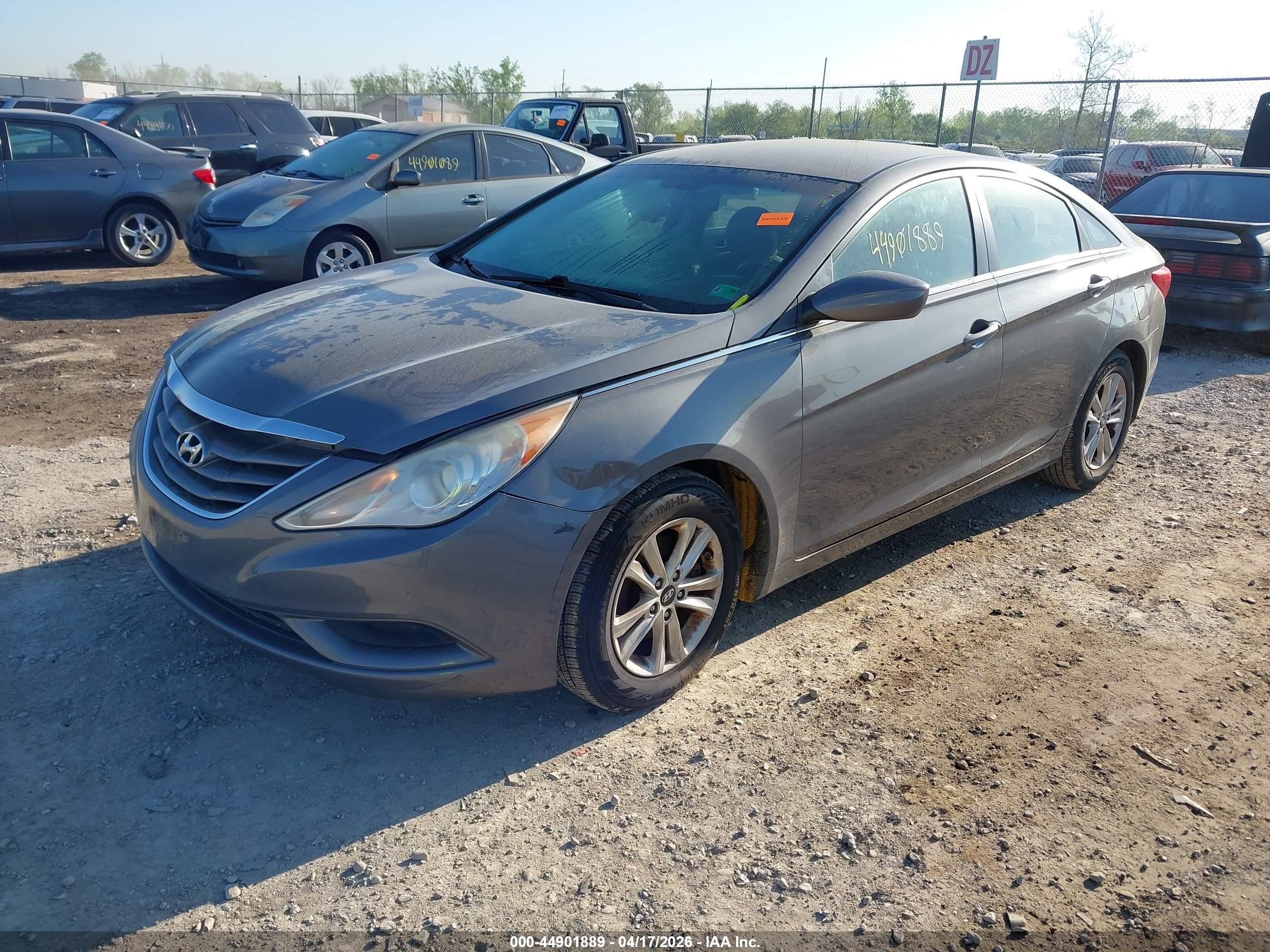 2011 Hyundai Sonata Gls Gray vin: 5NPEB4AC3BH197834