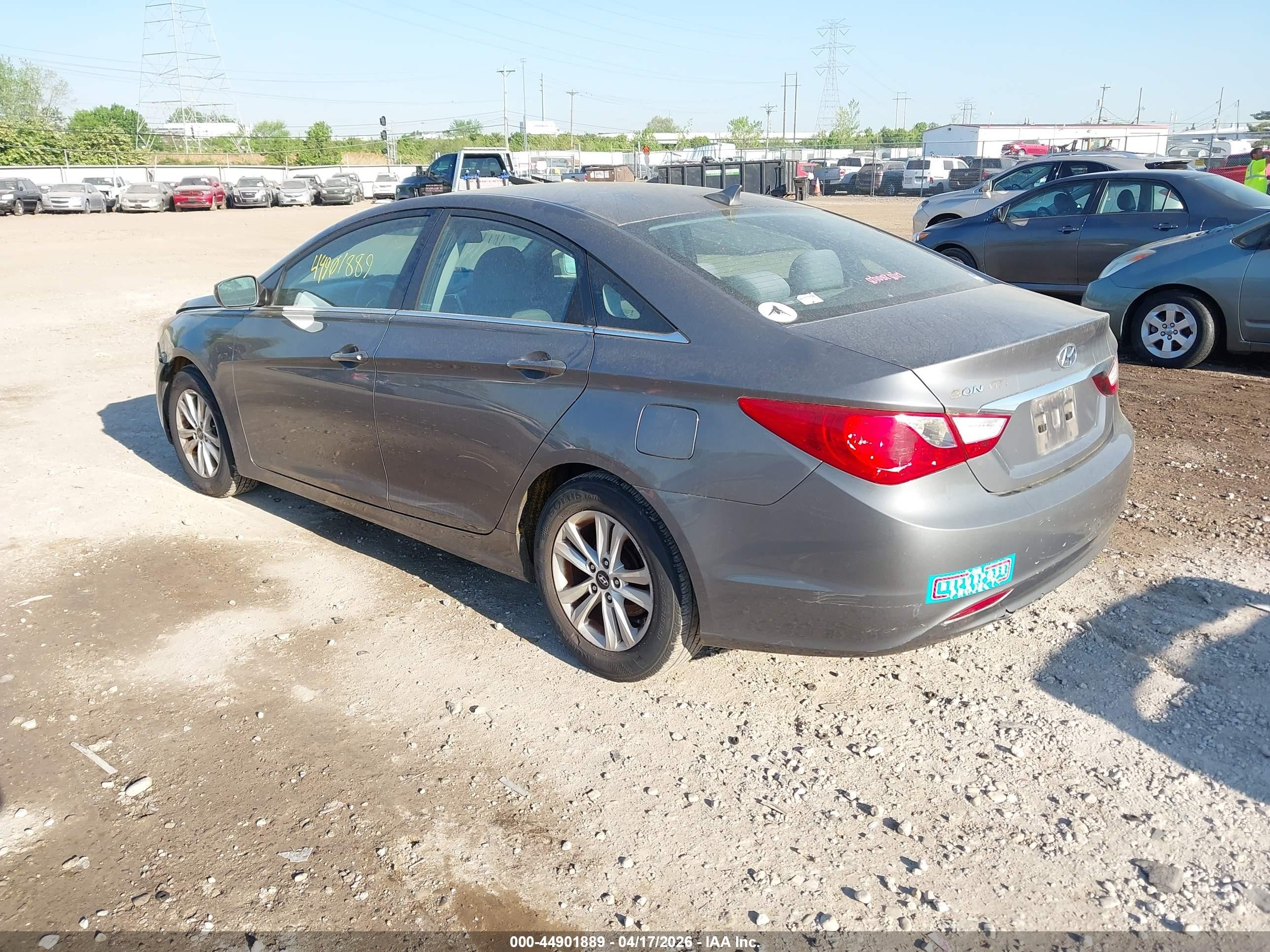 2011 Hyundai Sonata Gls Gray vin: 5NPEB4AC3BH197834