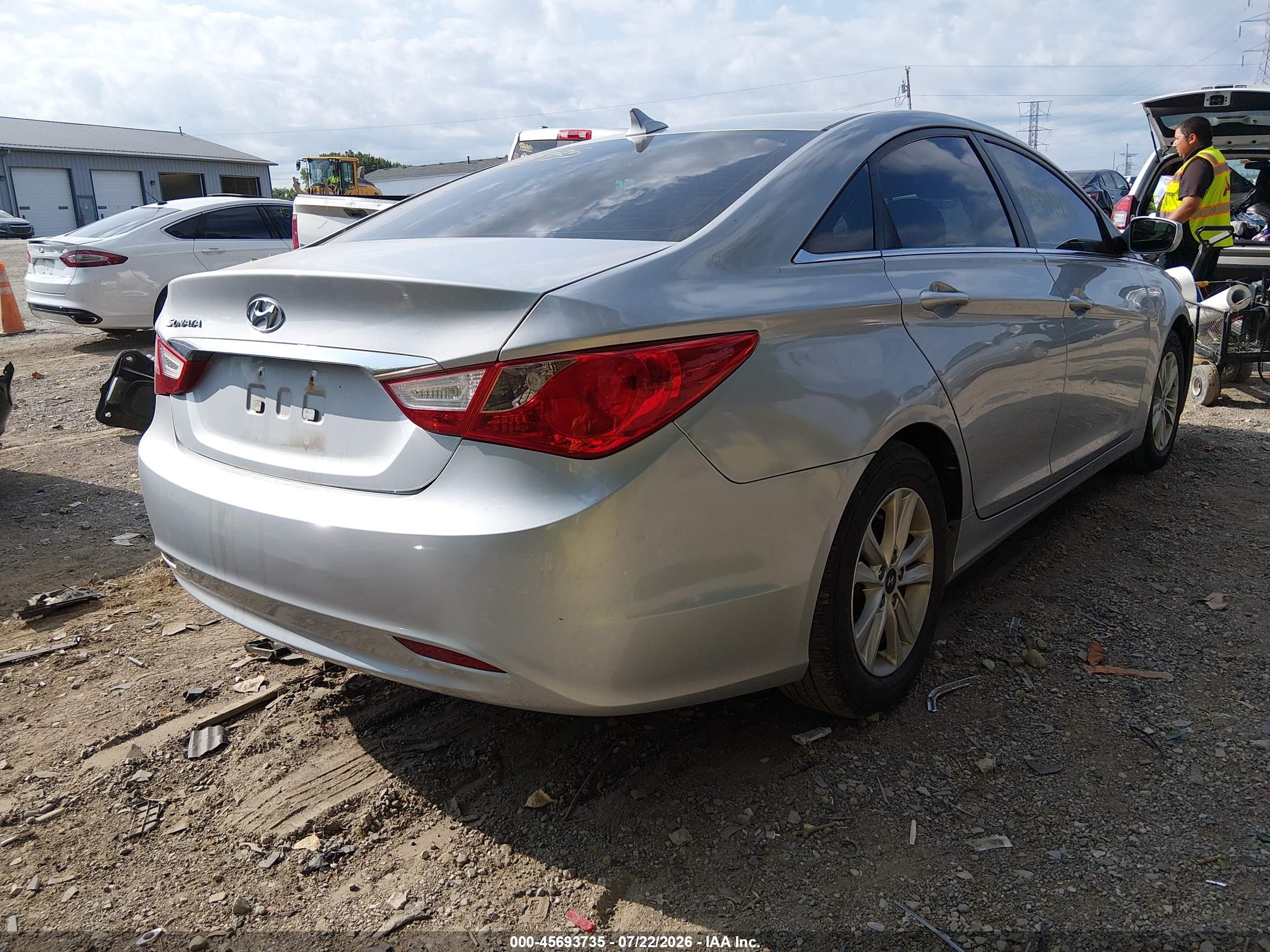 2011 Hyundai Sonata Gls Silver vin: 5NPEB4AC3BH211070