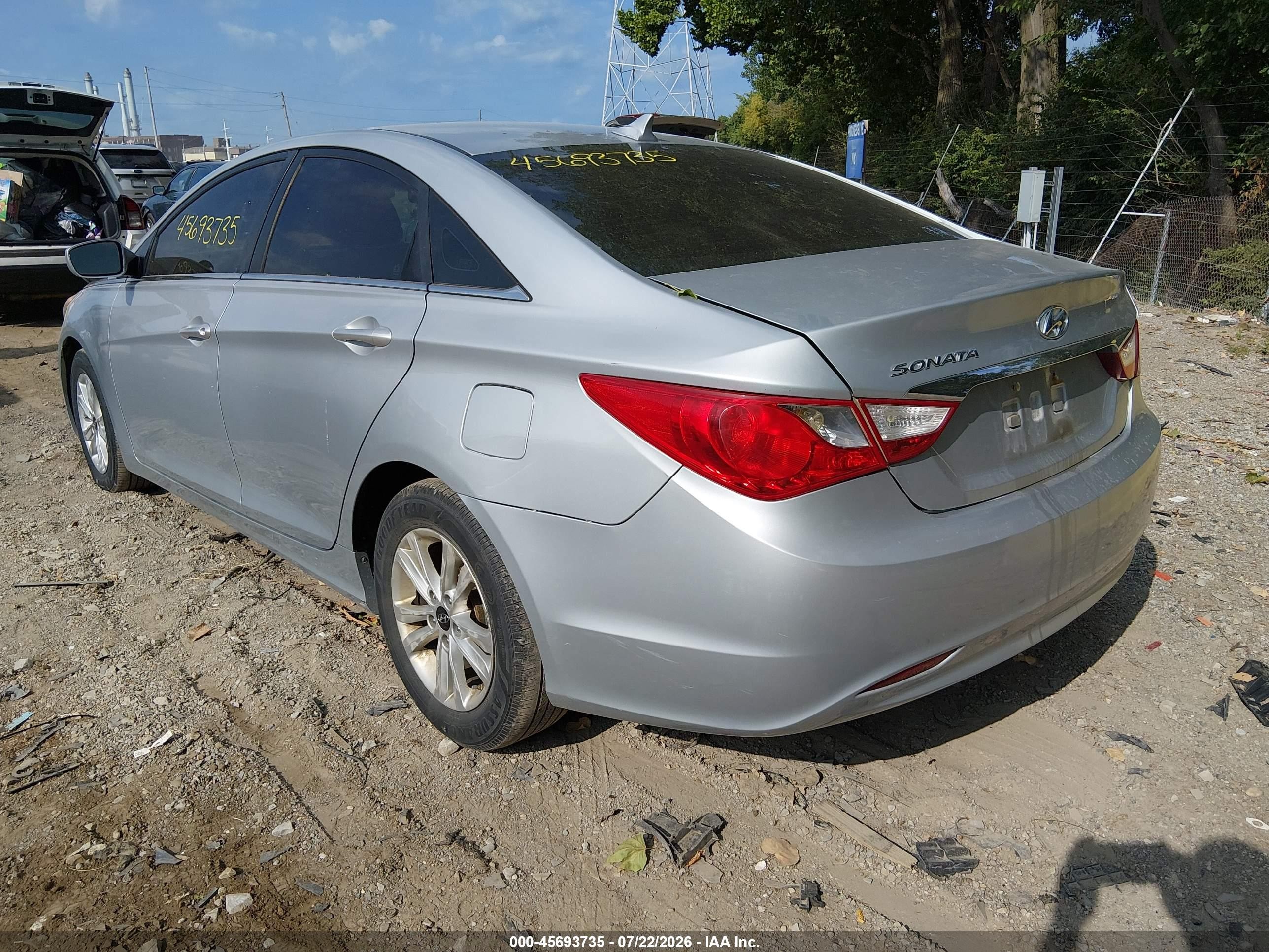 2011 Hyundai Sonata Gls Silver vin: 5NPEB4AC3BH211070