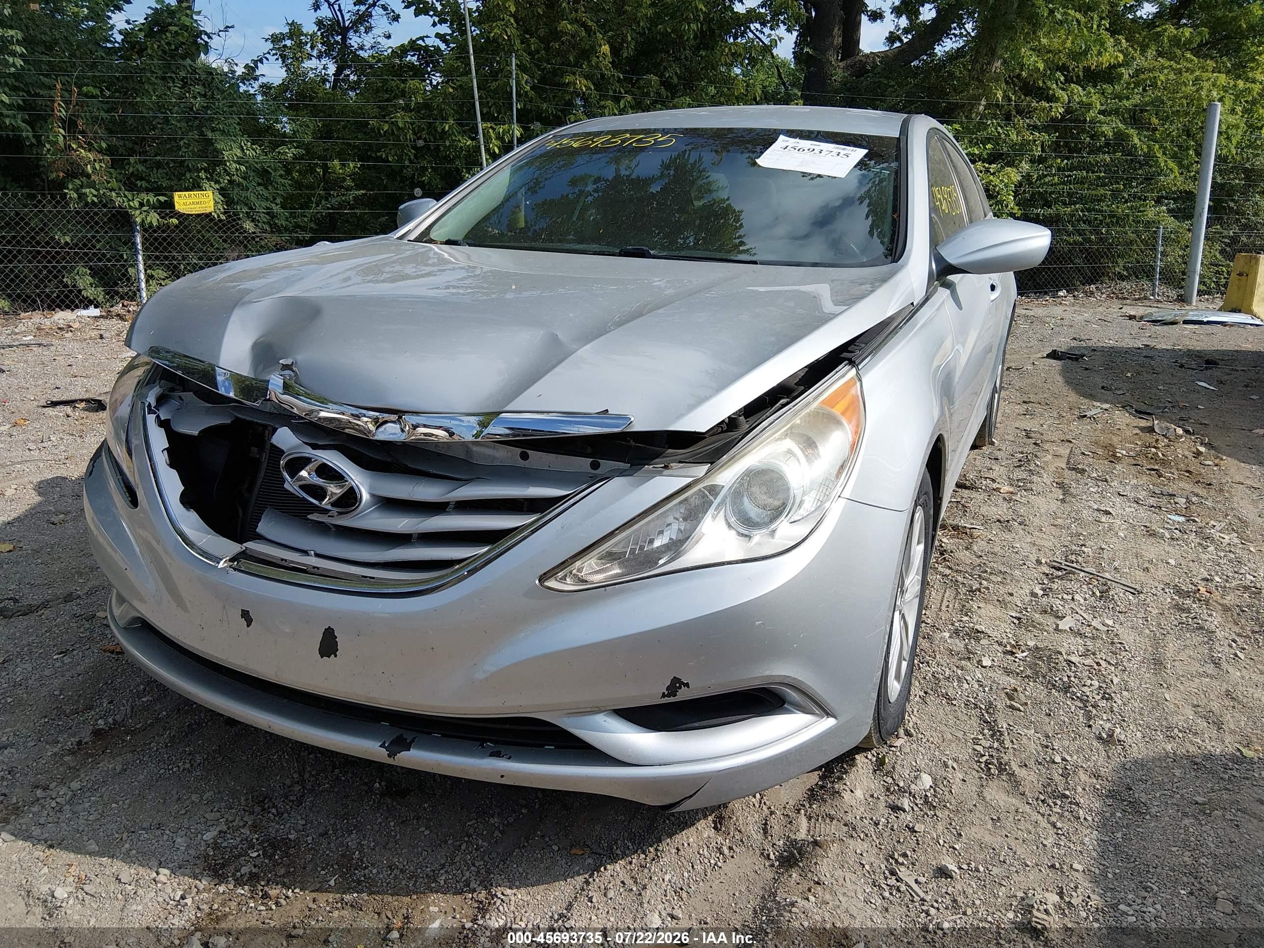 2011 Hyundai Sonata Gls Silver vin: 5NPEB4AC3BH211070