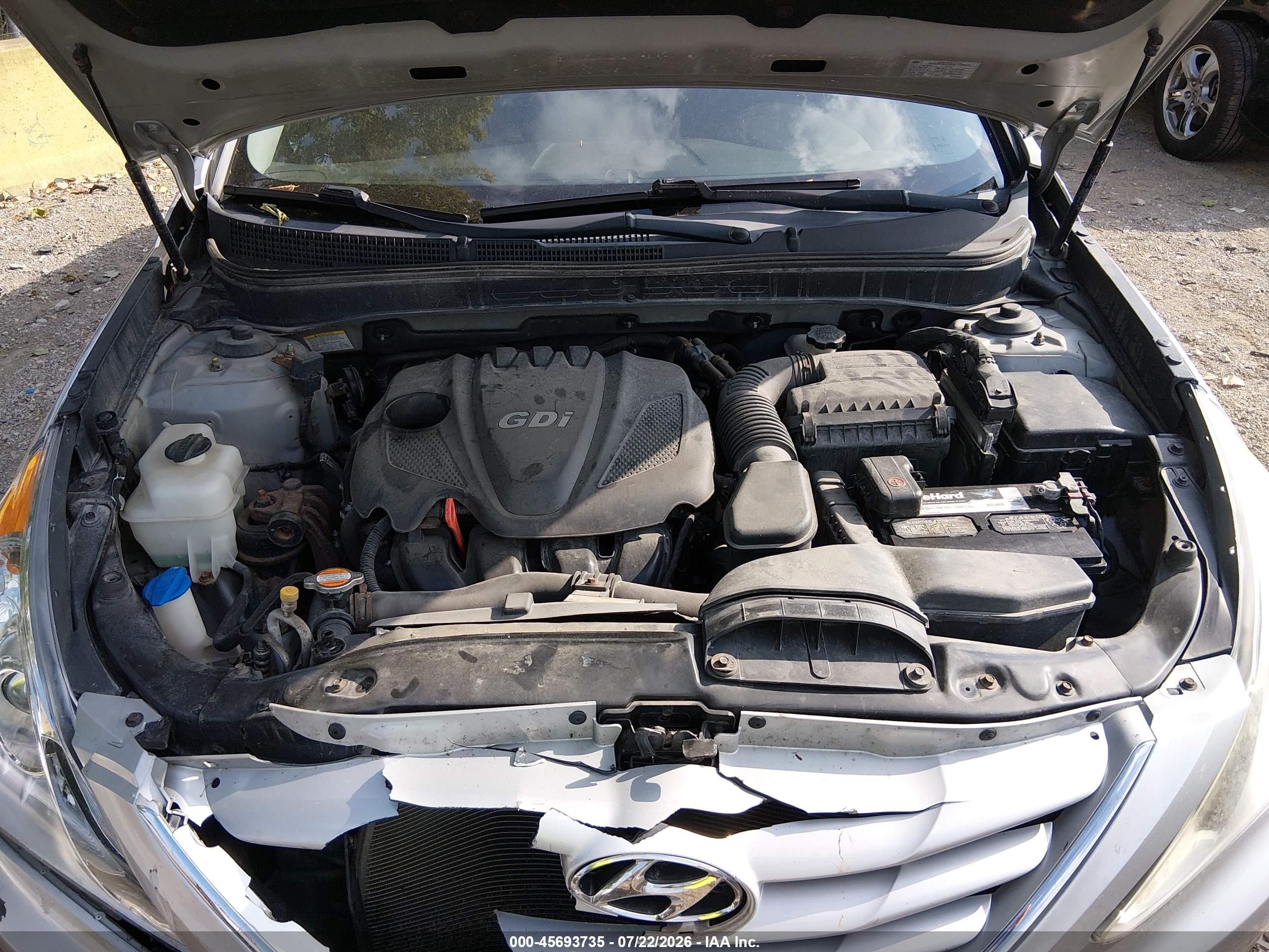 2011 Hyundai Sonata Gls Silver vin: 5NPEB4AC3BH211070