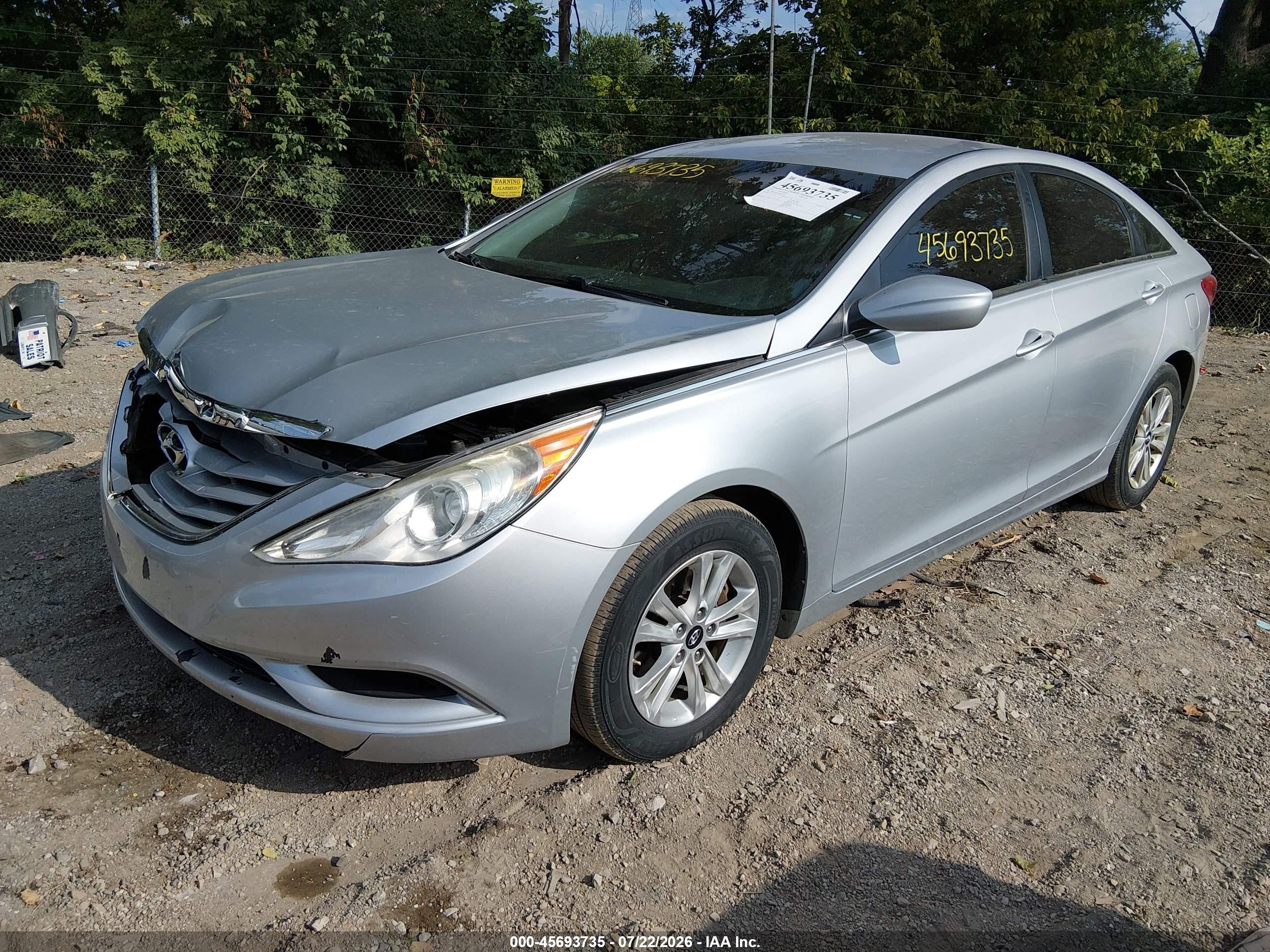 2011 Hyundai Sonata Gls Silver vin: 5NPEB4AC3BH211070