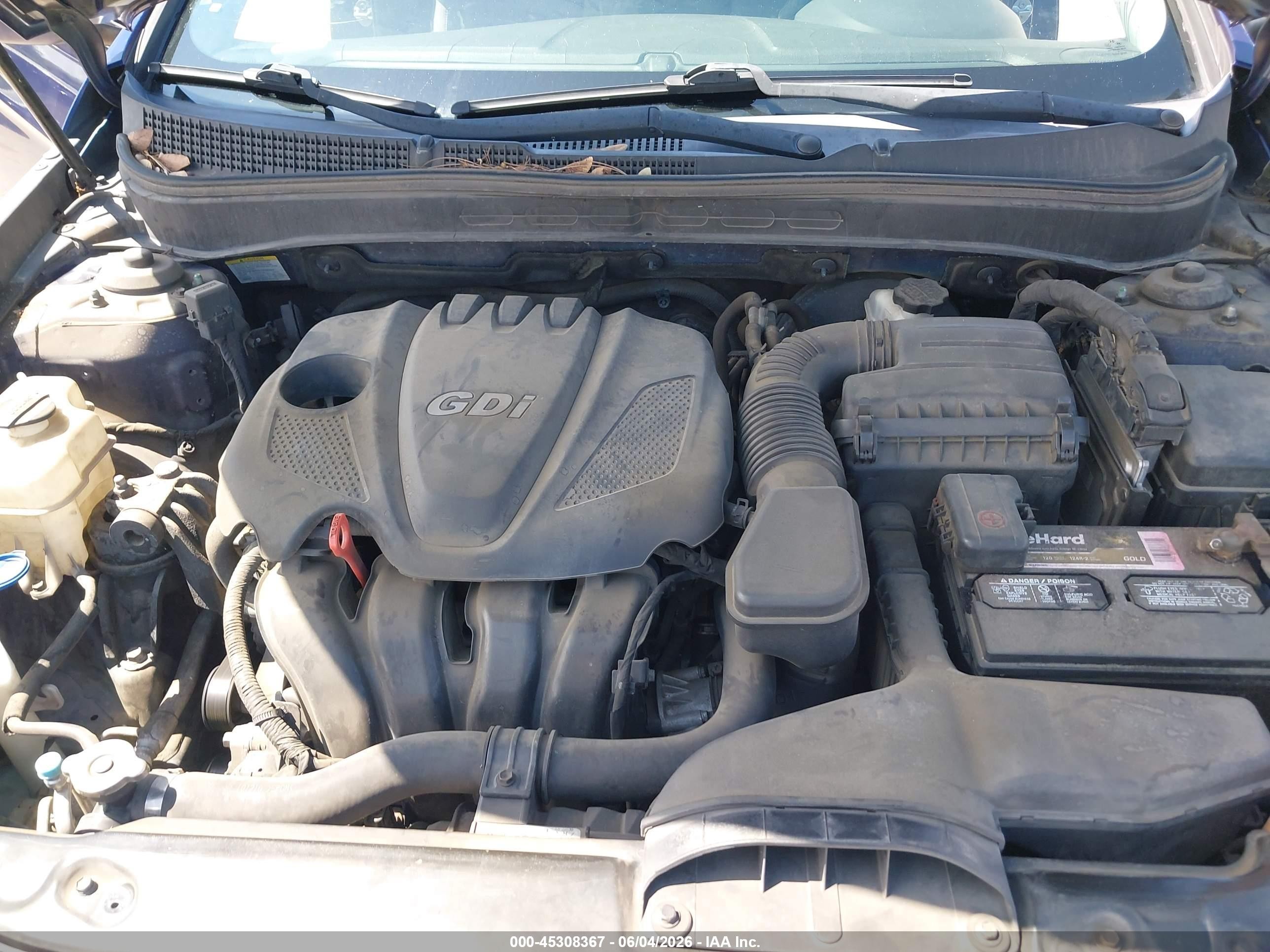 2011 Hyundai Sonata Gls Синий vin: 5NPEB4AC3BH248975