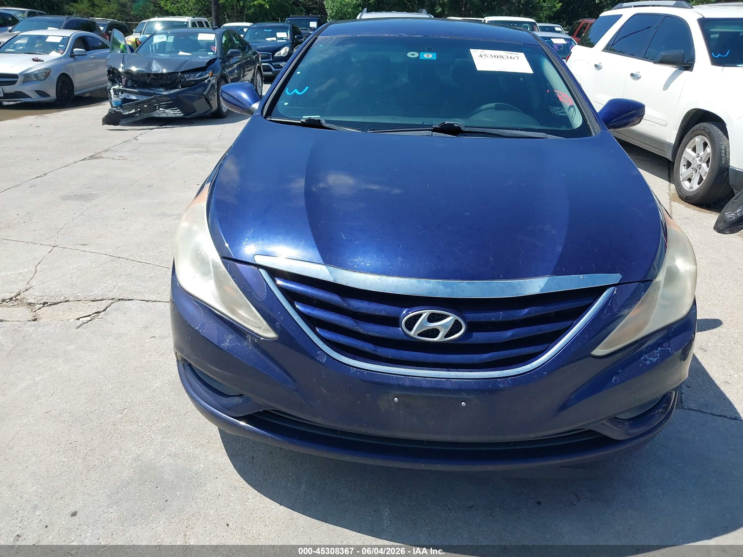 2011 Hyundai Sonata Gls Синий vin: 5NPEB4AC3BH248975