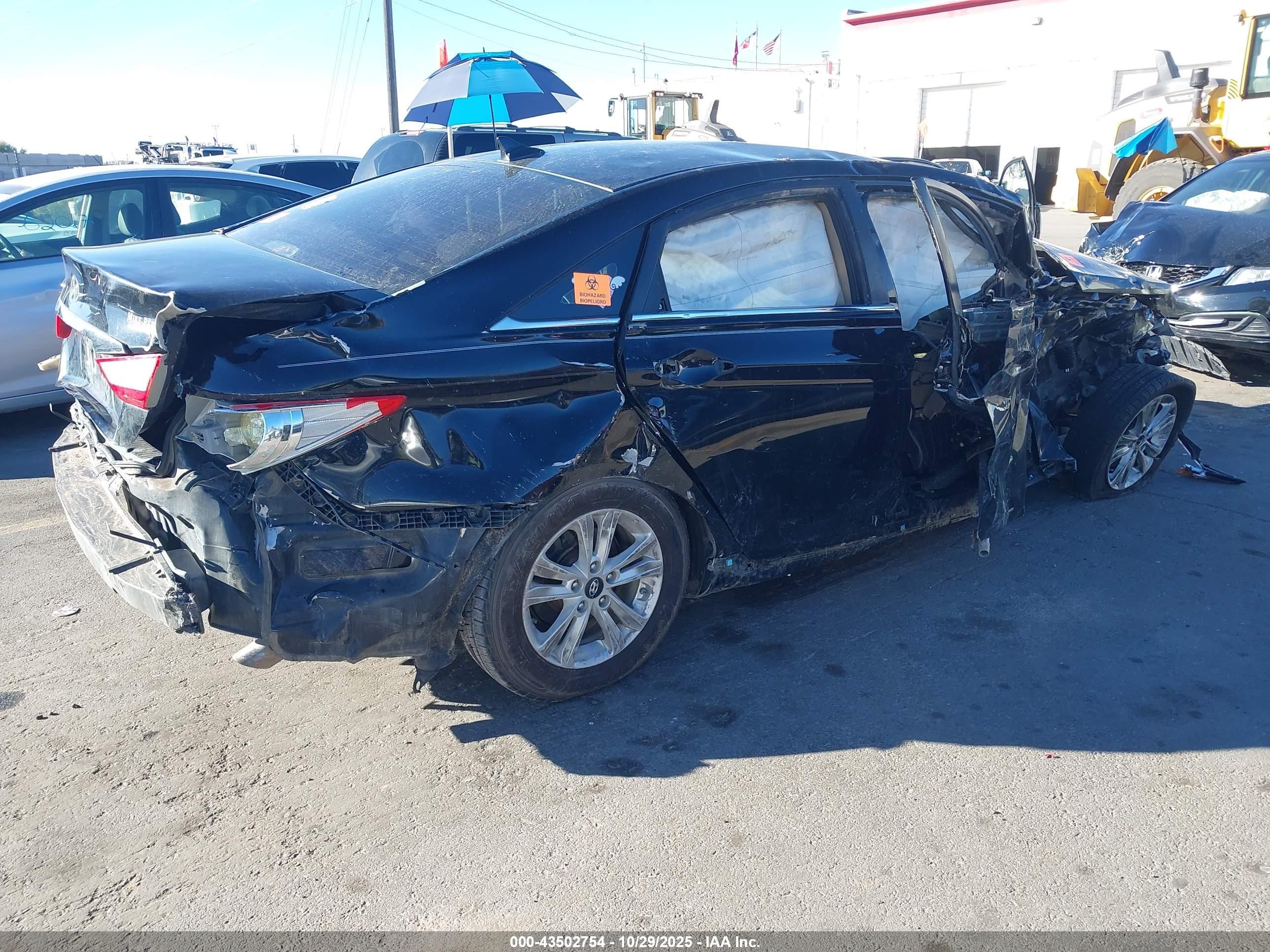 2011 Hyundai Sonata Gls Black vin: 5NPEB4AC3BH256249