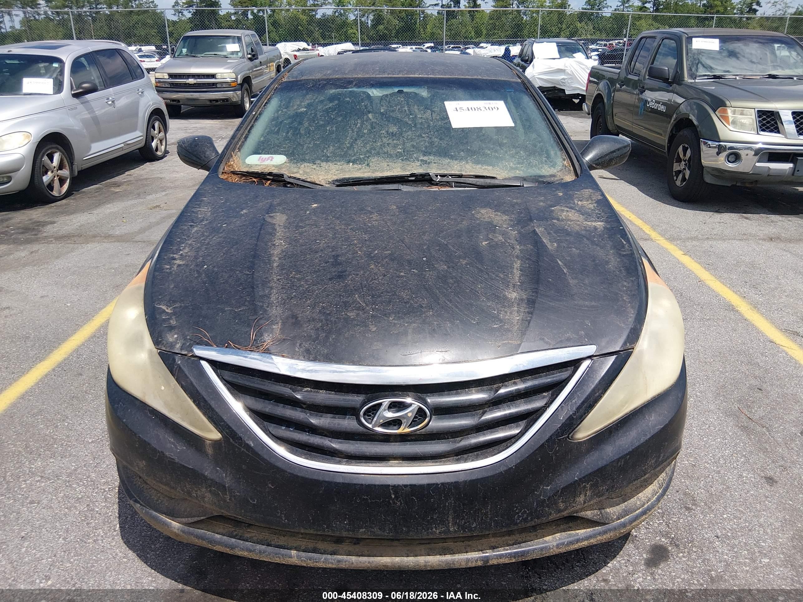 2011 Hyundai Sonata Gls Black vin: 5NPEB4AC3BH260303