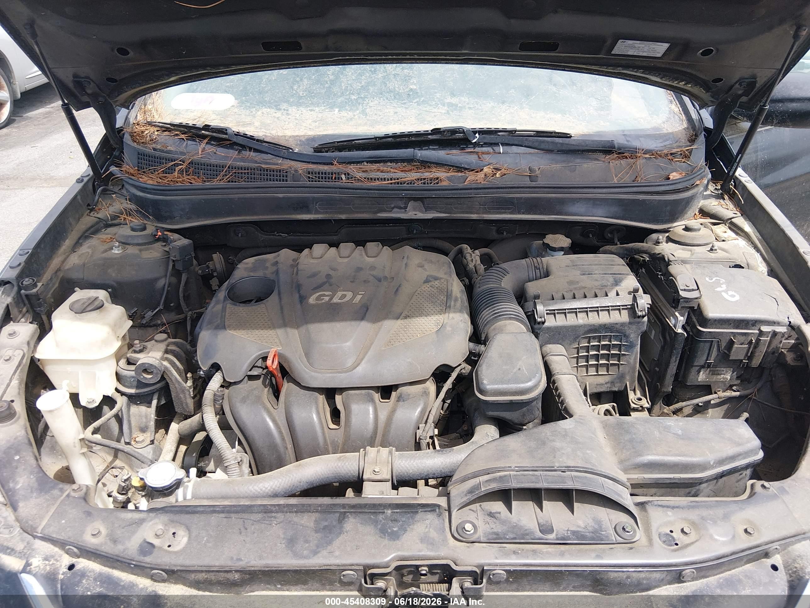 2011 Hyundai Sonata Gls Black vin: 5NPEB4AC3BH260303