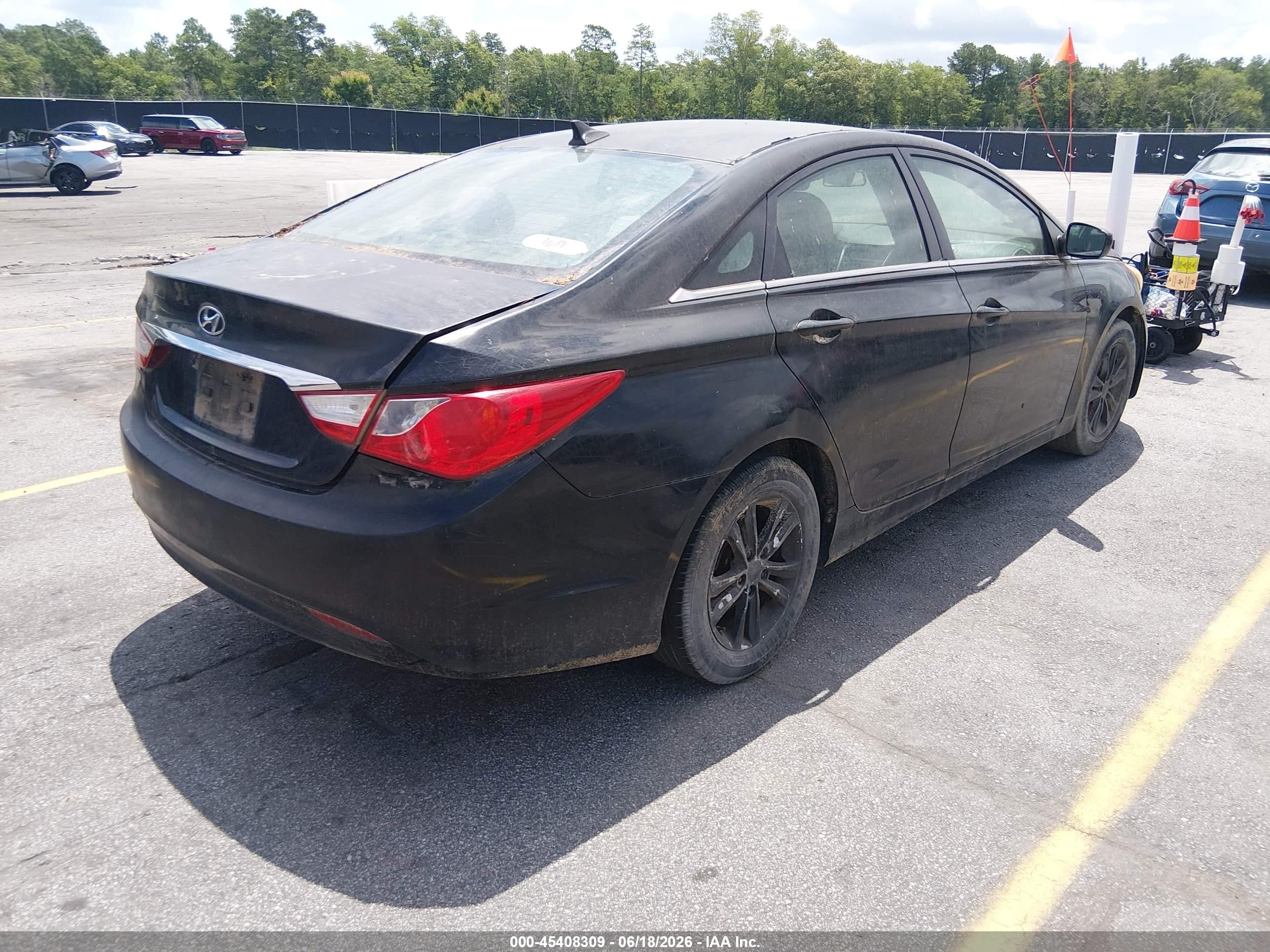 2011 Hyundai Sonata Gls Black vin: 5NPEB4AC3BH260303