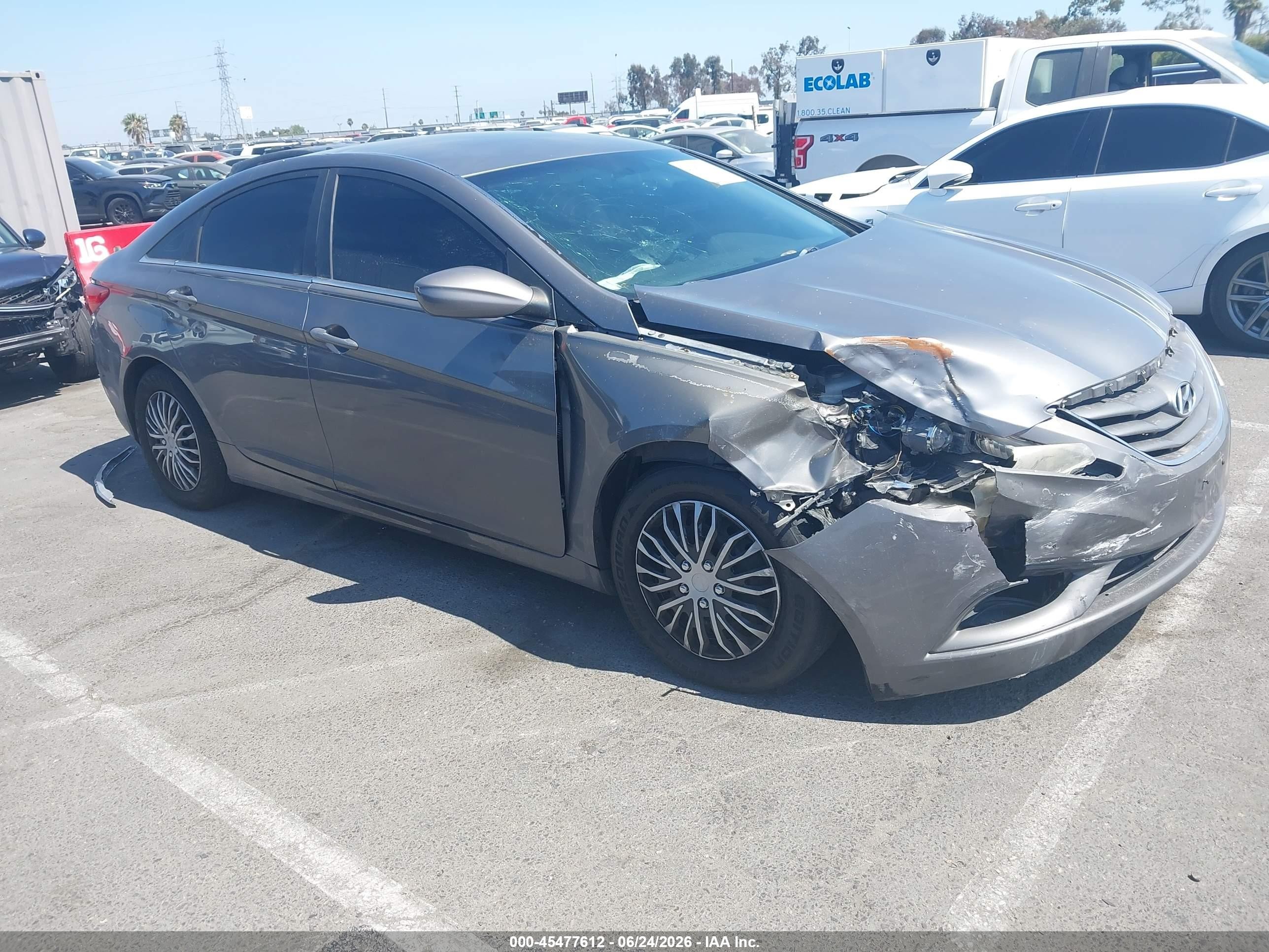 2011 Hyundai Sonata Gls Gray vin: 5NPEB4AC3BH288165