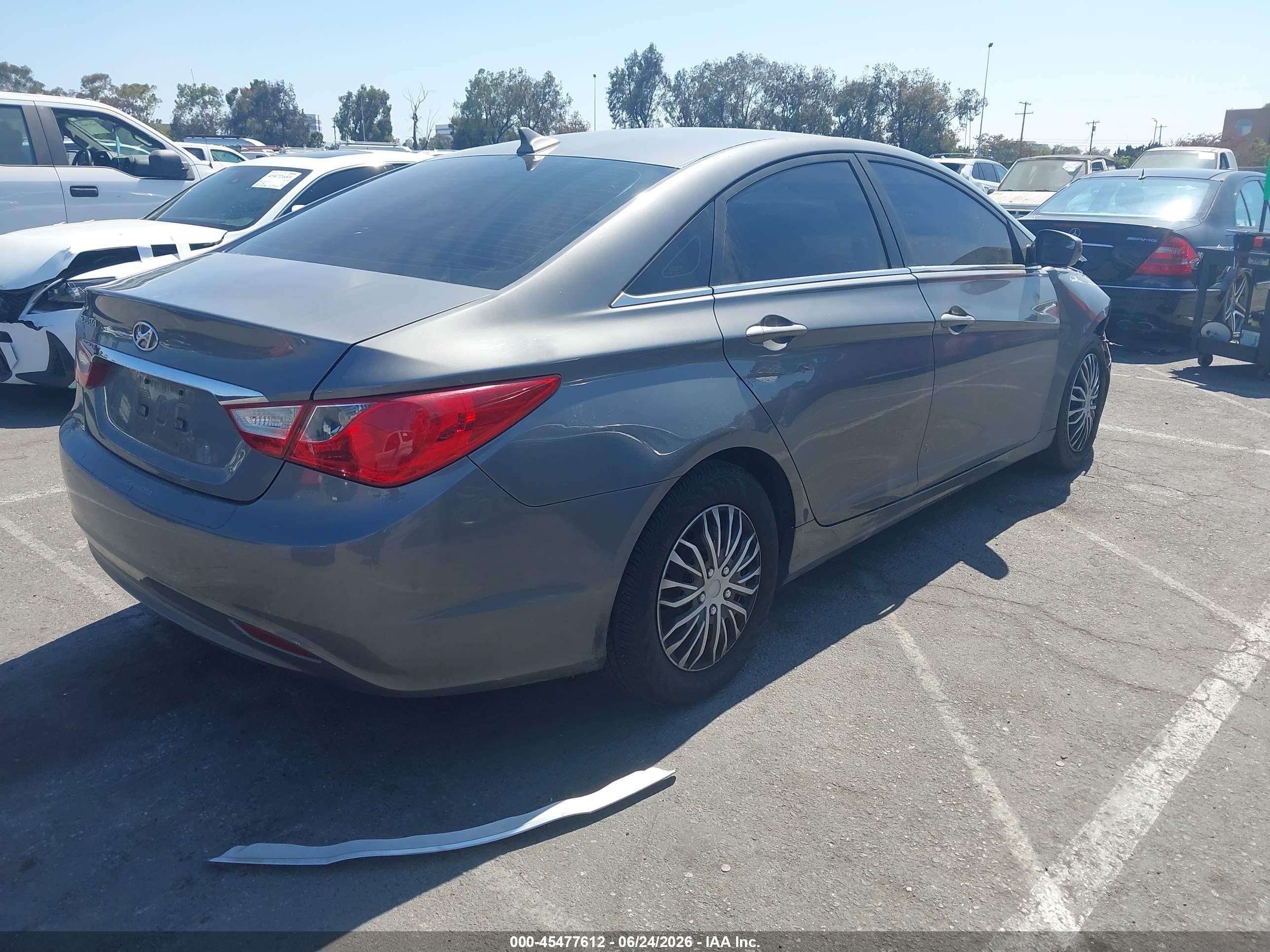 2011 Hyundai Sonata Gls Gray vin: 5NPEB4AC3BH288165