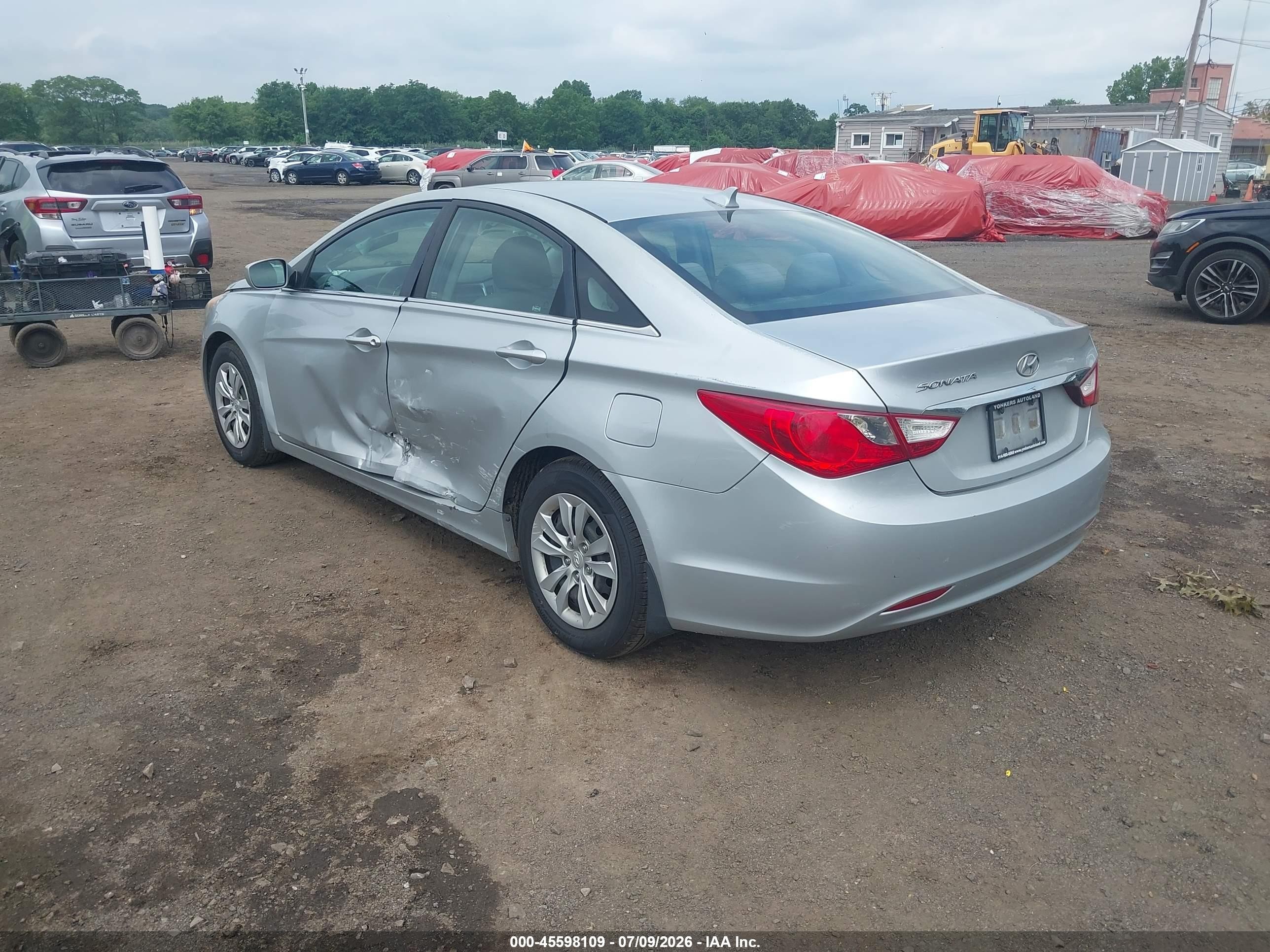 2011 Hyundai Sonata Gls Gray vin: 5NPEB4AC3BH291955