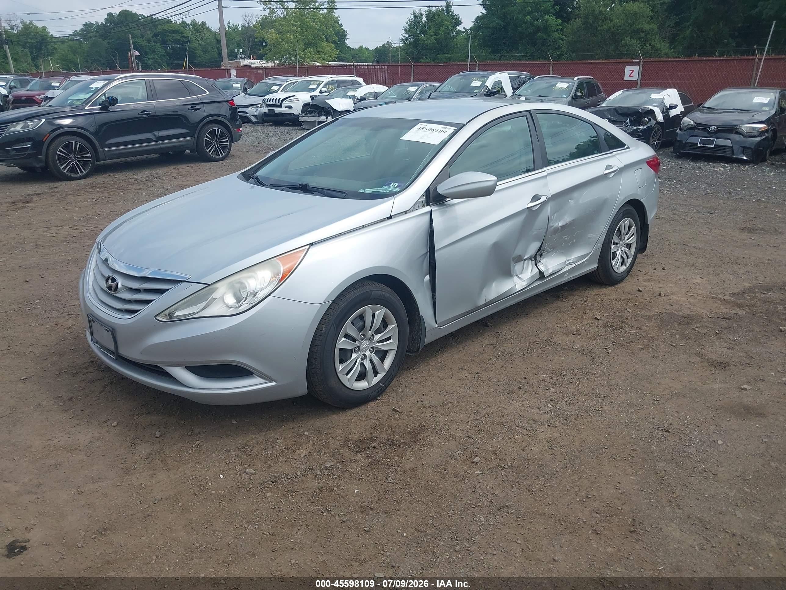 2011 Hyundai Sonata Gls Gray vin: 5NPEB4AC3BH291955