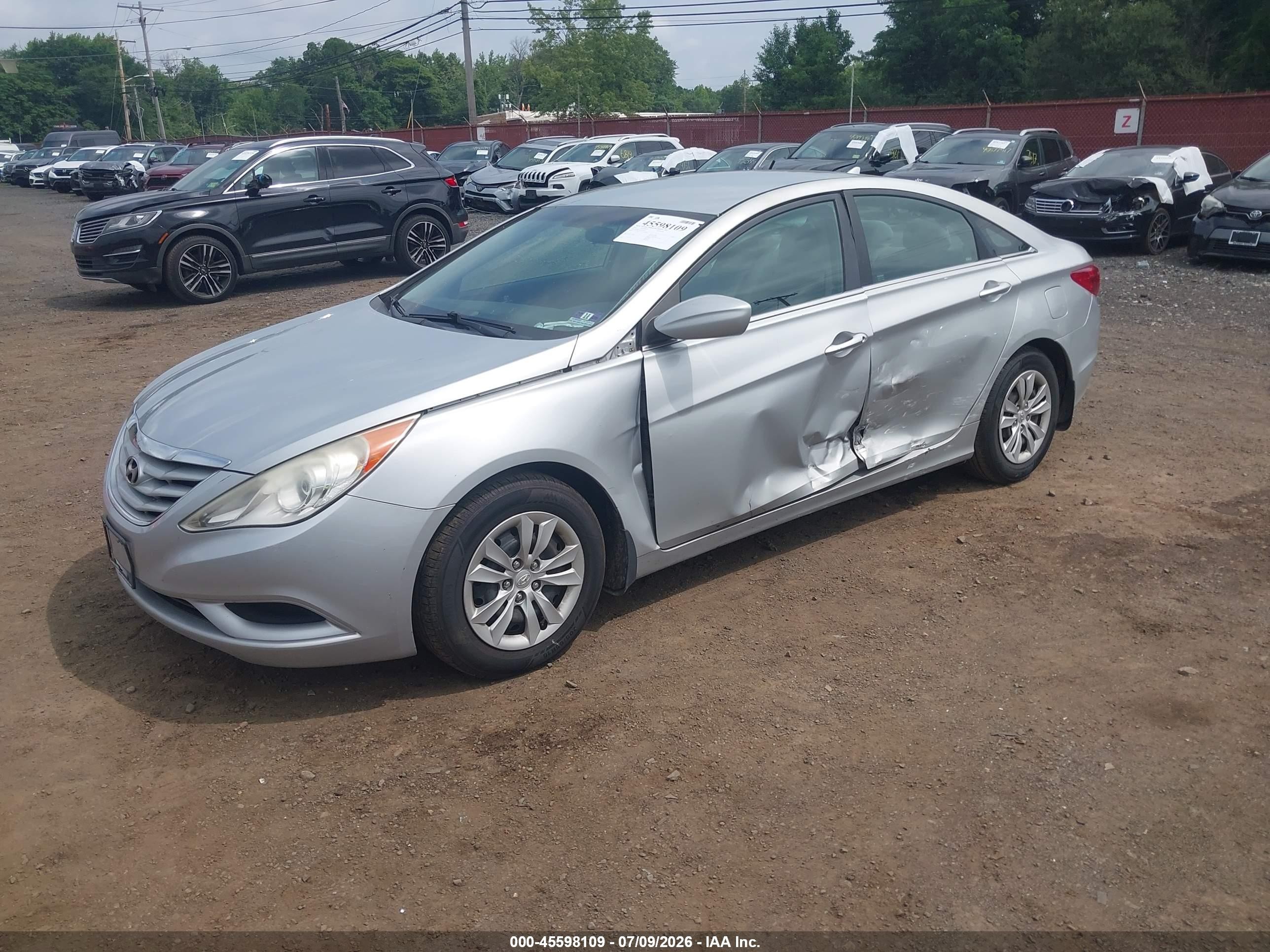 2011 Hyundai Sonata Gls Gray vin: 5NPEB4AC3BH291955