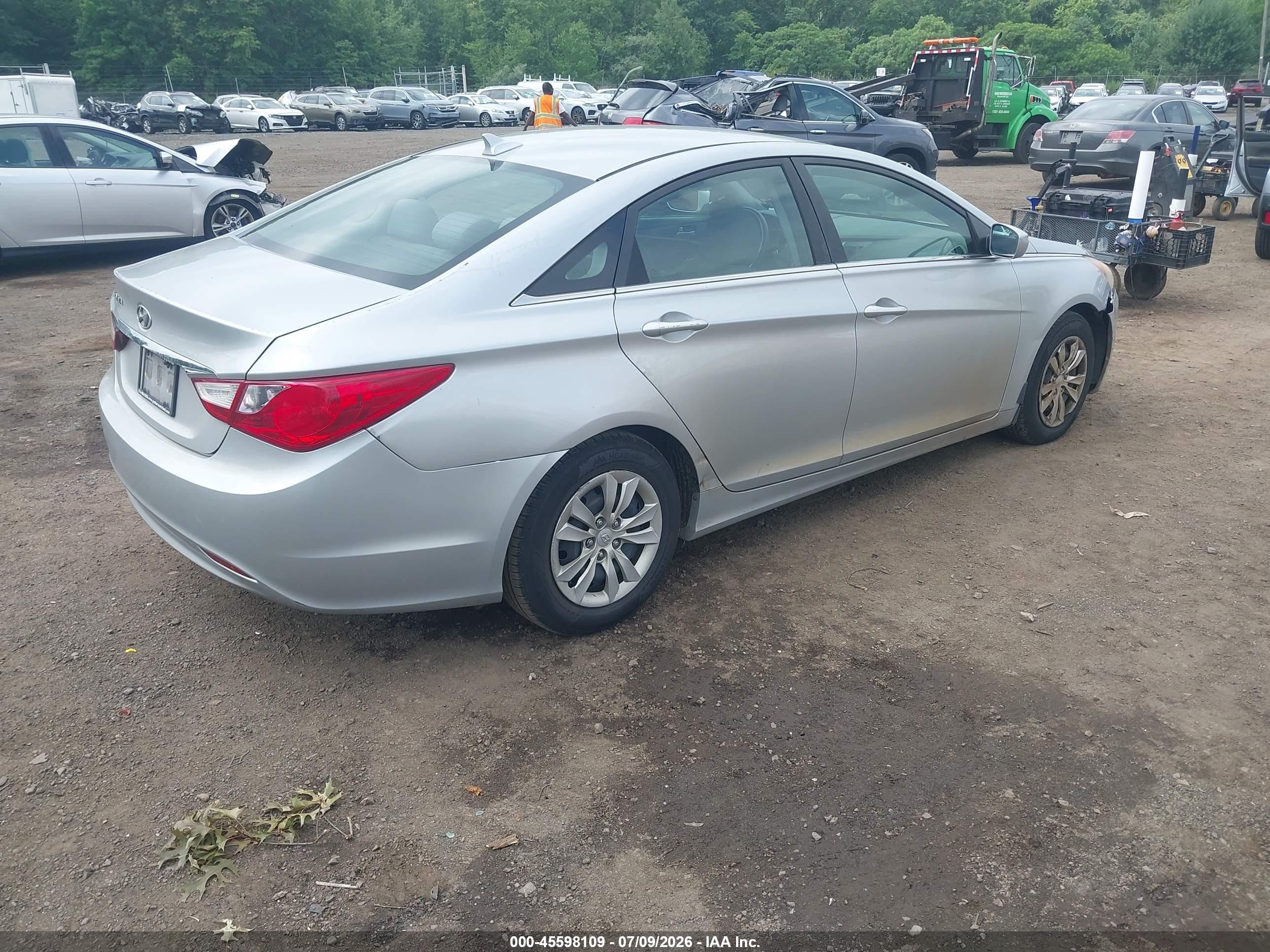 2011 Hyundai Sonata Gls Gray vin: 5NPEB4AC3BH291955