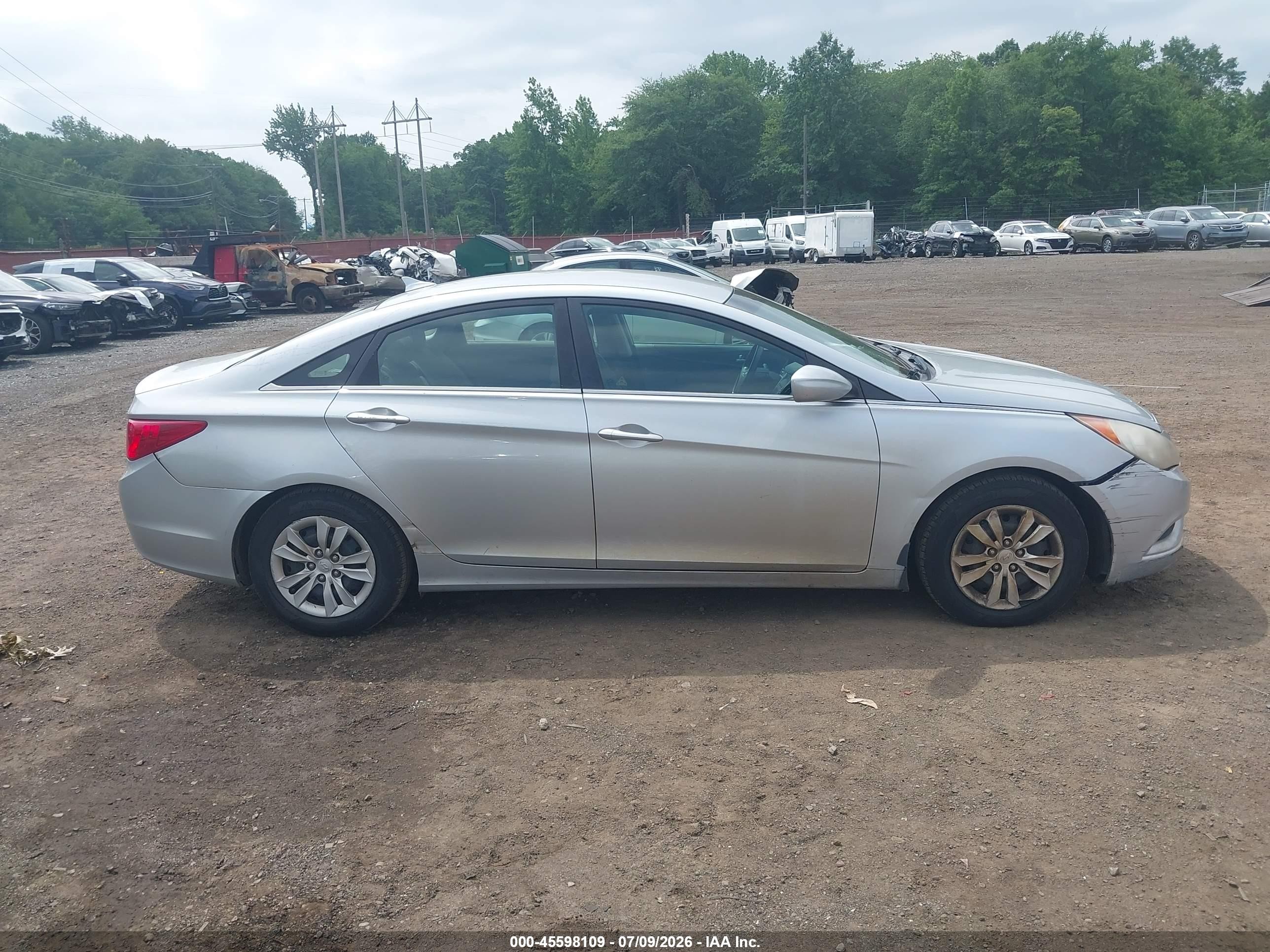 2011 Hyundai Sonata Gls Gray vin: 5NPEB4AC3BH291955