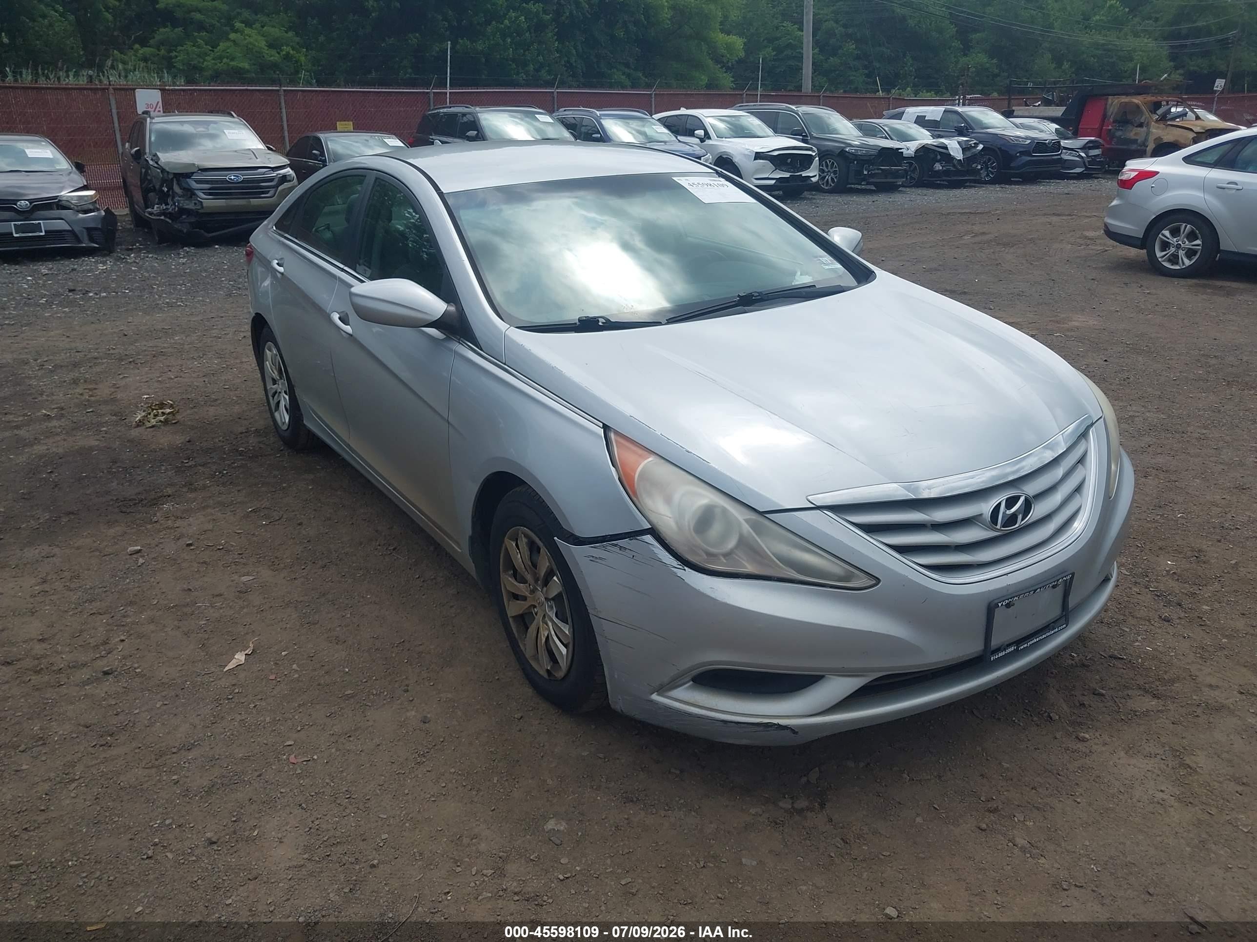 2011 Hyundai Sonata Gls Gray vin: 5NPEB4AC3BH291955