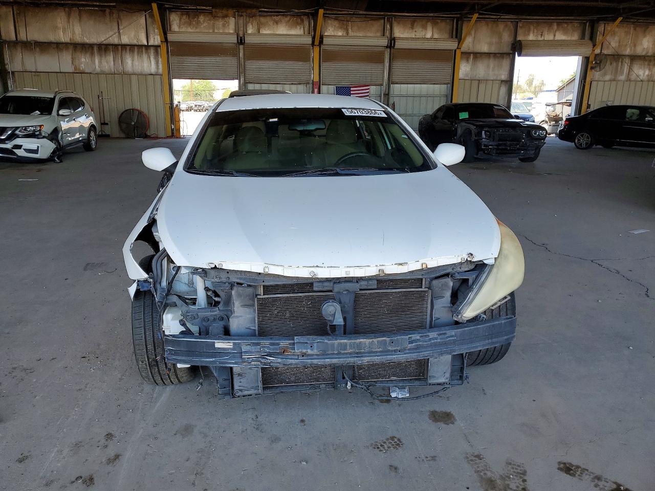 2012 Hyundai Sonata Gls White vin: 5NPEB4AC3CH320145
