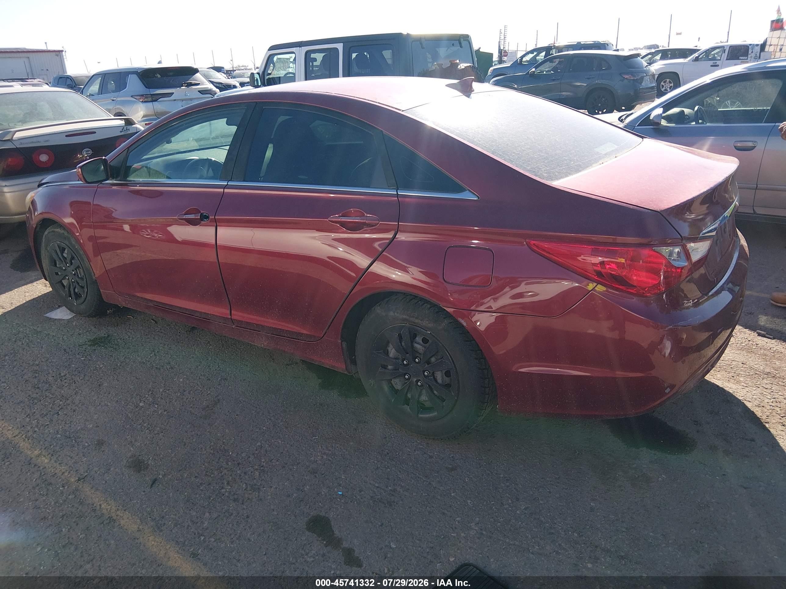 2012 Hyundai Sonata Gls Red vin: 5NPEB4AC3CH324230
