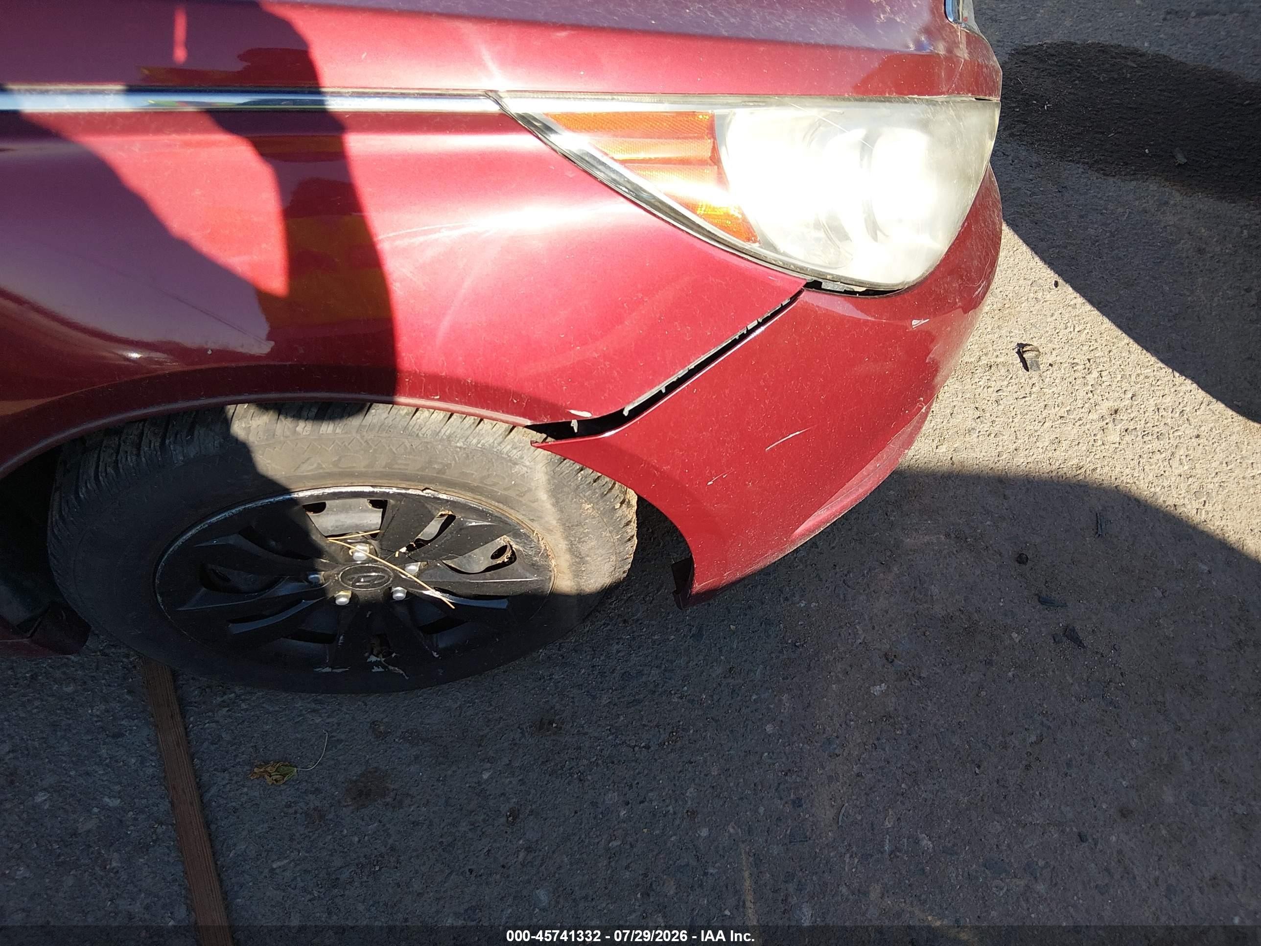 2012 Hyundai Sonata Gls Red vin: 5NPEB4AC3CH324230