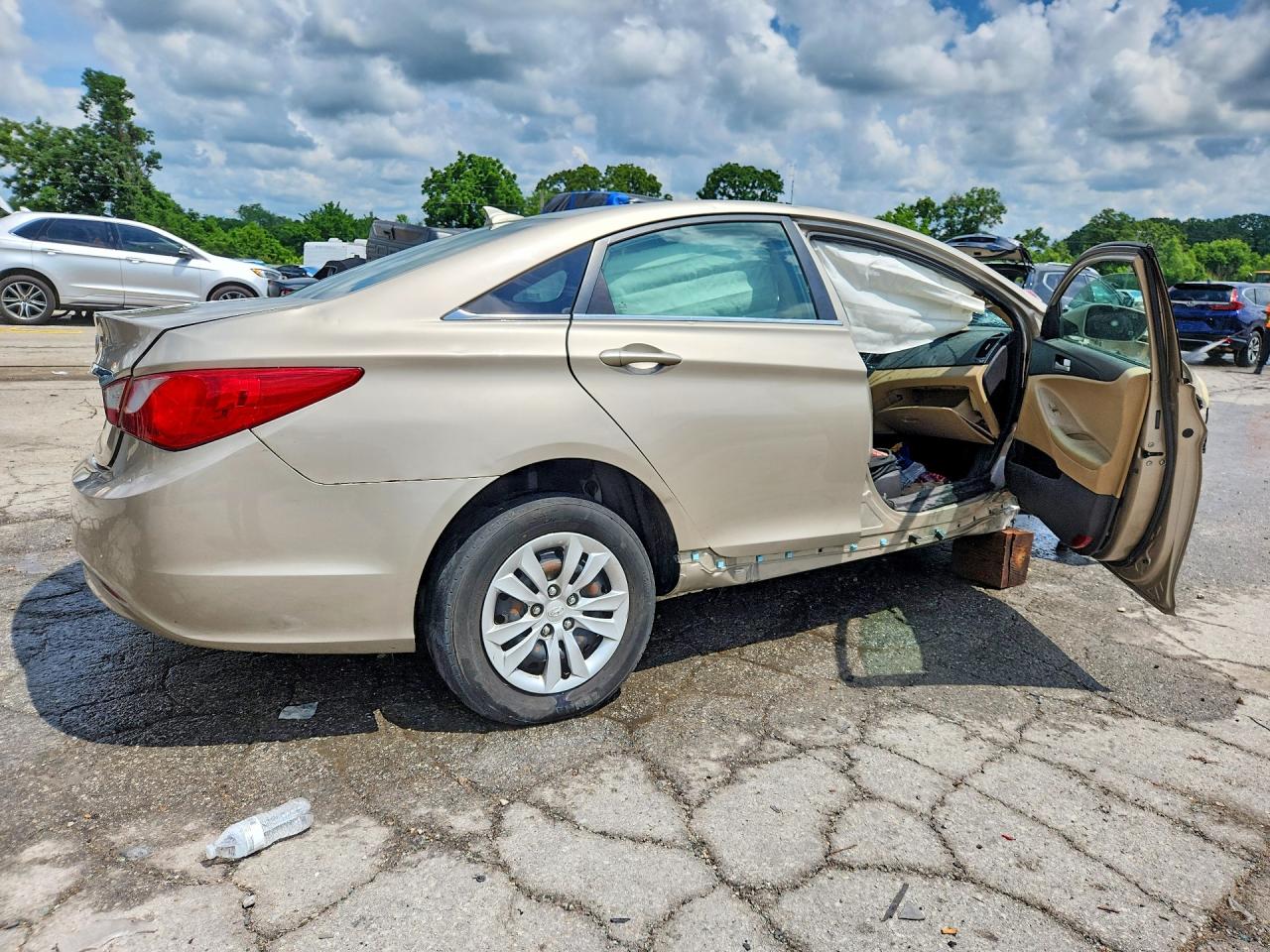 2012 Hyundai Sonata Gls Beige vin: 5NPEB4AC3CH326382