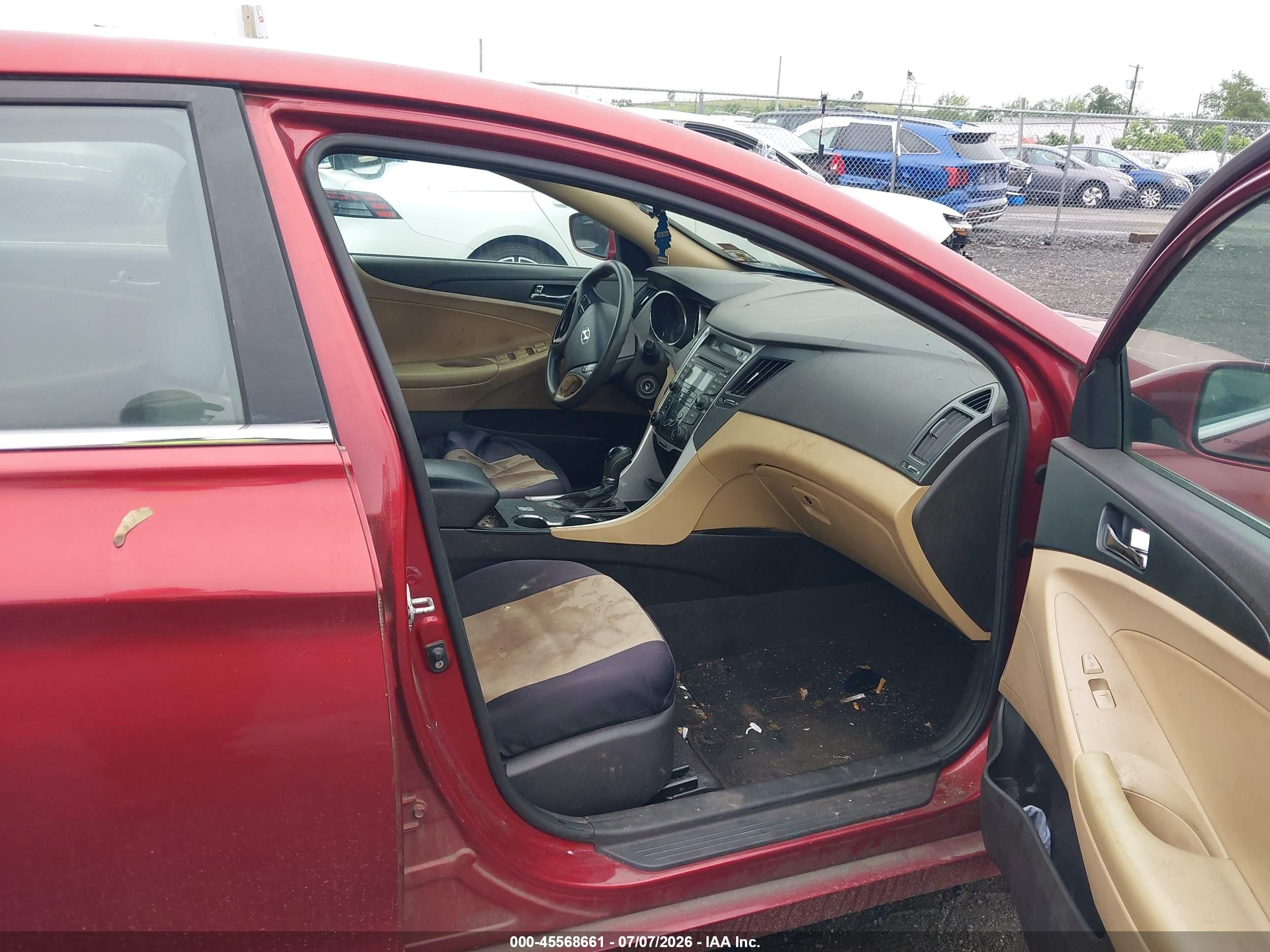 2012 Hyundai Sonata Gls Burgundy vin: 5NPEB4AC3CH343747