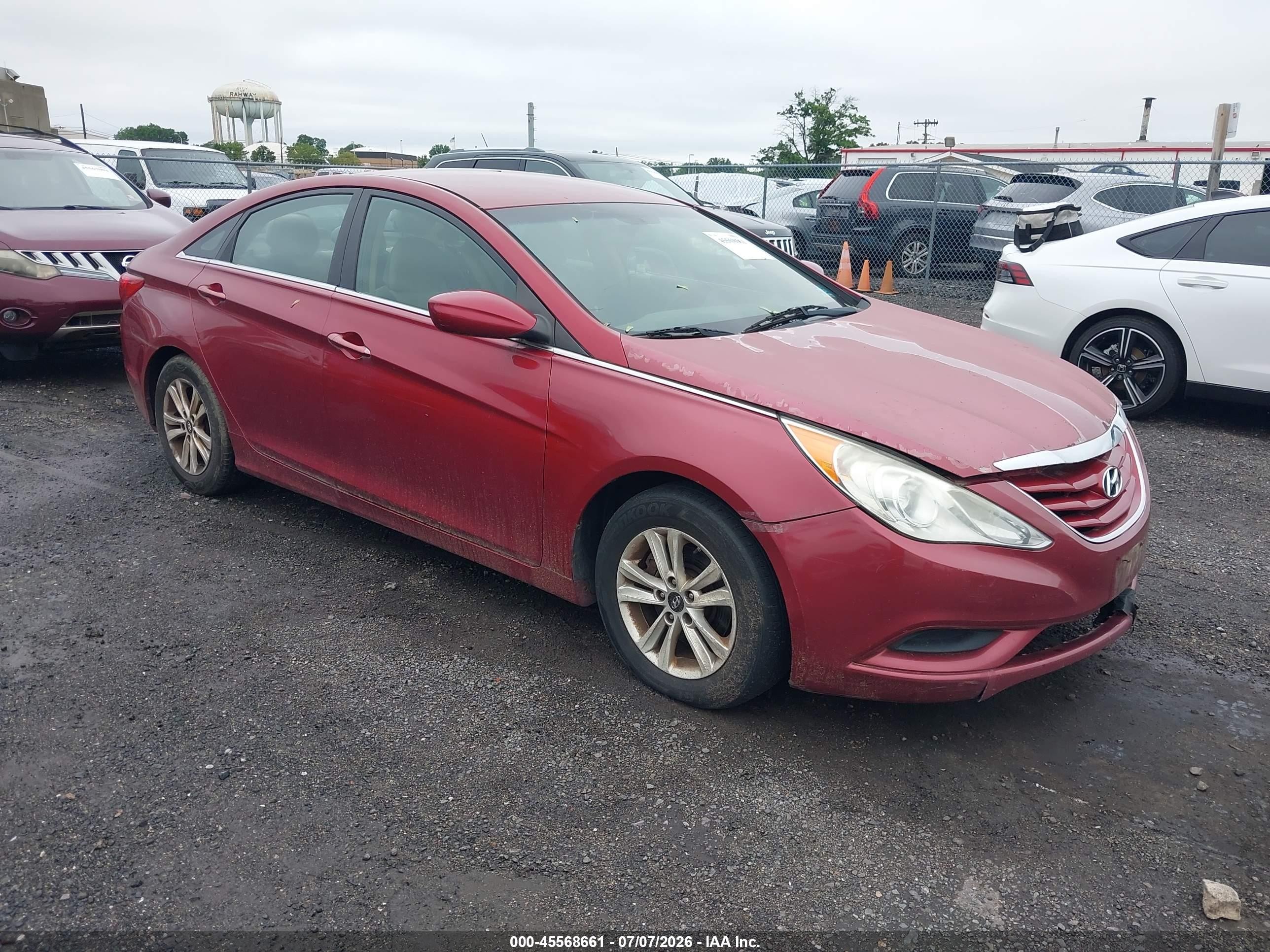 2012 Hyundai Sonata Gls Burgundy vin: 5NPEB4AC3CH343747