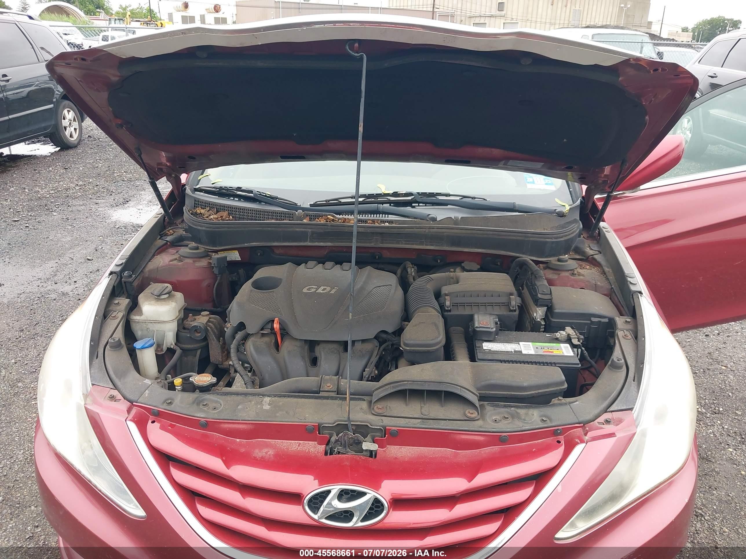 2012 Hyundai Sonata Gls Burgundy vin: 5NPEB4AC3CH343747