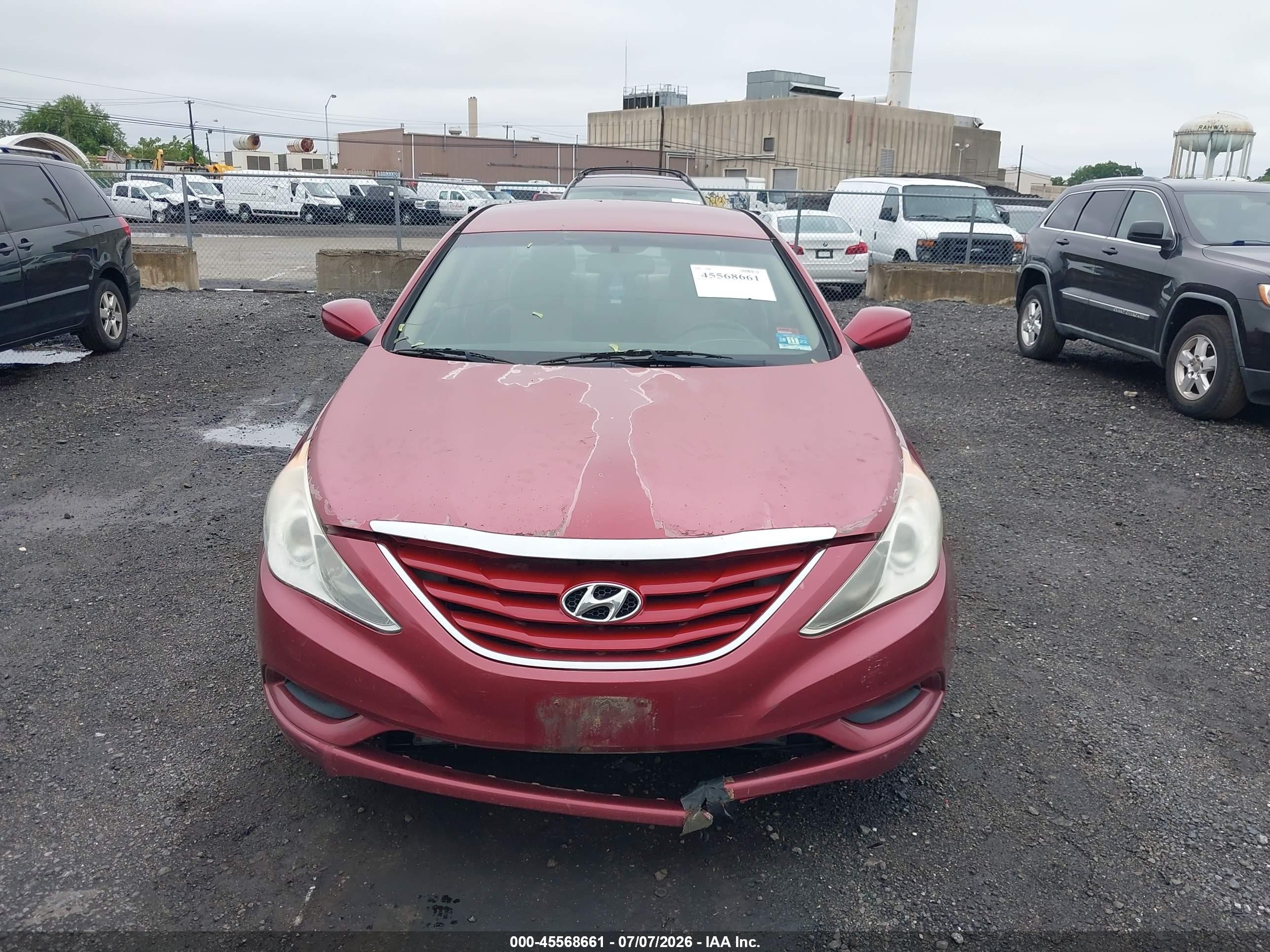 2012 Hyundai Sonata Gls Burgundy vin: 5NPEB4AC3CH343747
