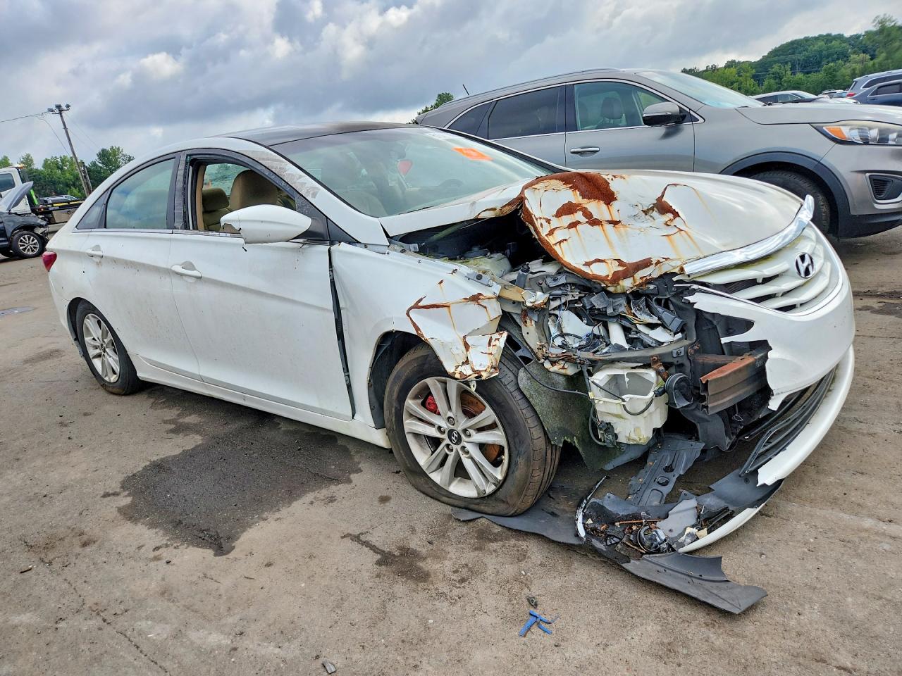 2012 Hyundai Sonata Gls Белый vin: 5NPEB4AC3CH347880