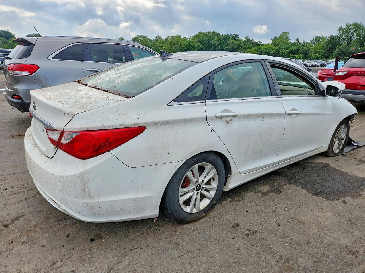 2012 Hyundai Sonata Gls Белый vin: 5NPEB4AC3CH347880