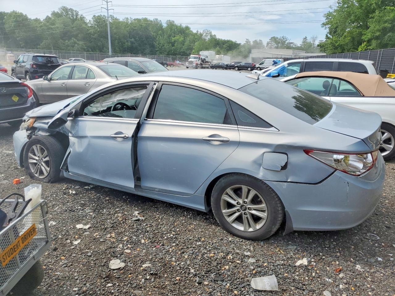 2012 Hyundai Sonata Gls Blue vin: 5NPEB4AC3CH372567