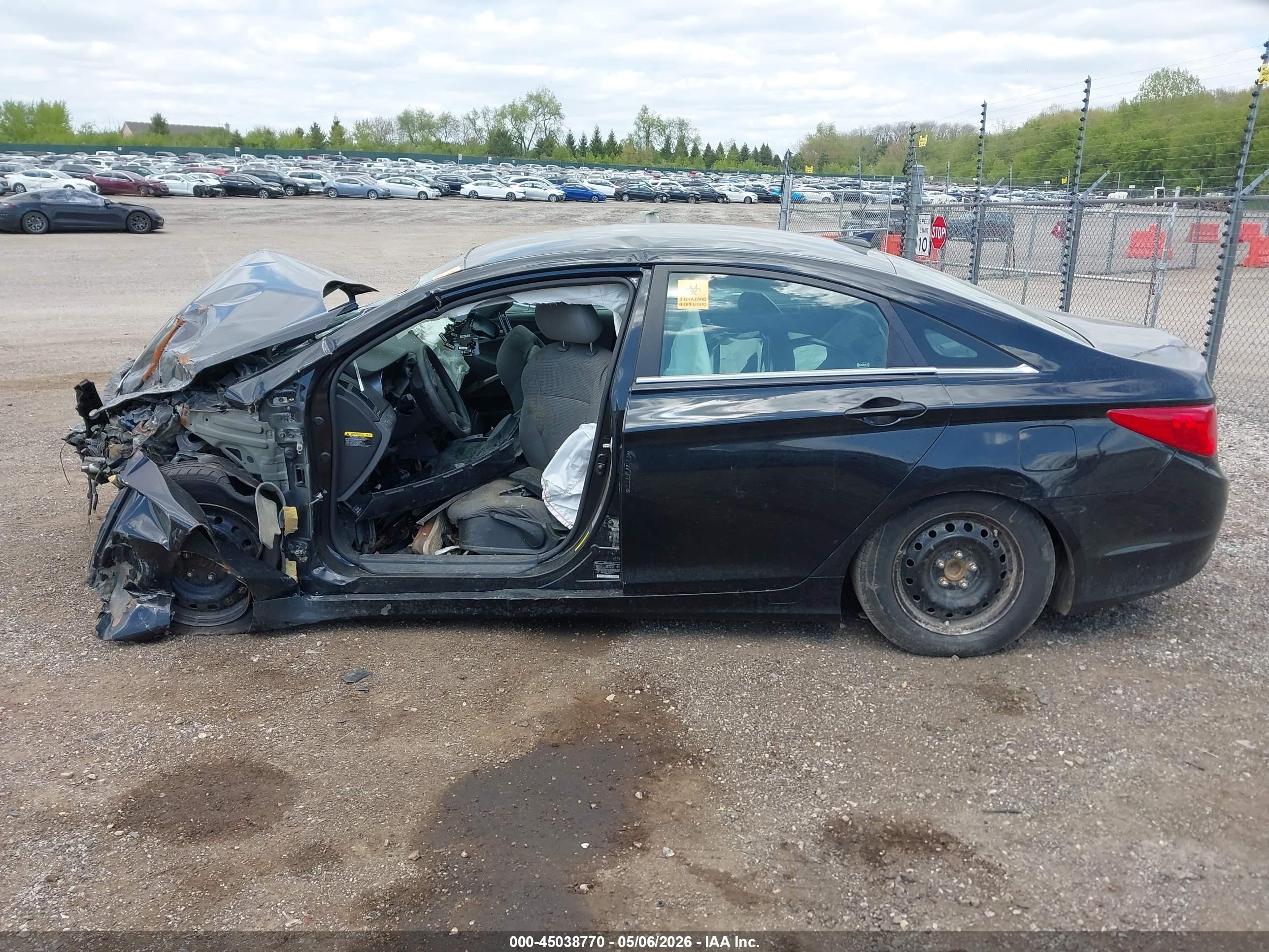 2012 Hyundai Sonata Gls Black vin: 5NPEB4AC3CH372651