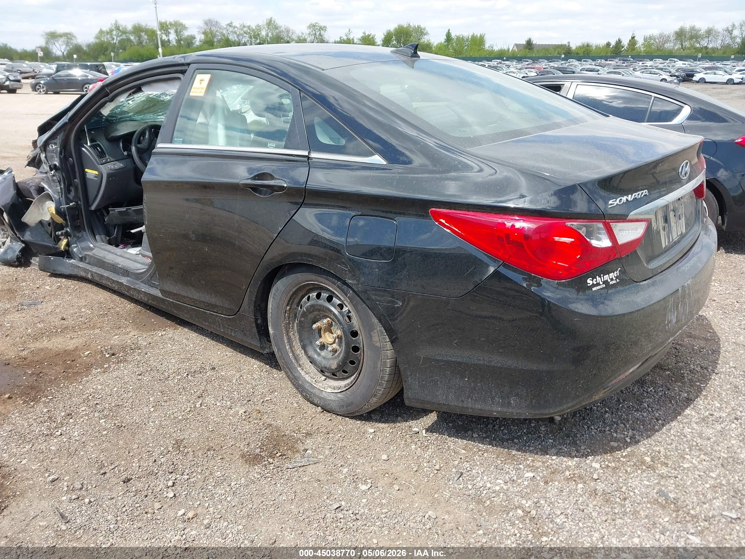 2012 Hyundai Sonata Gls Black vin: 5NPEB4AC3CH372651