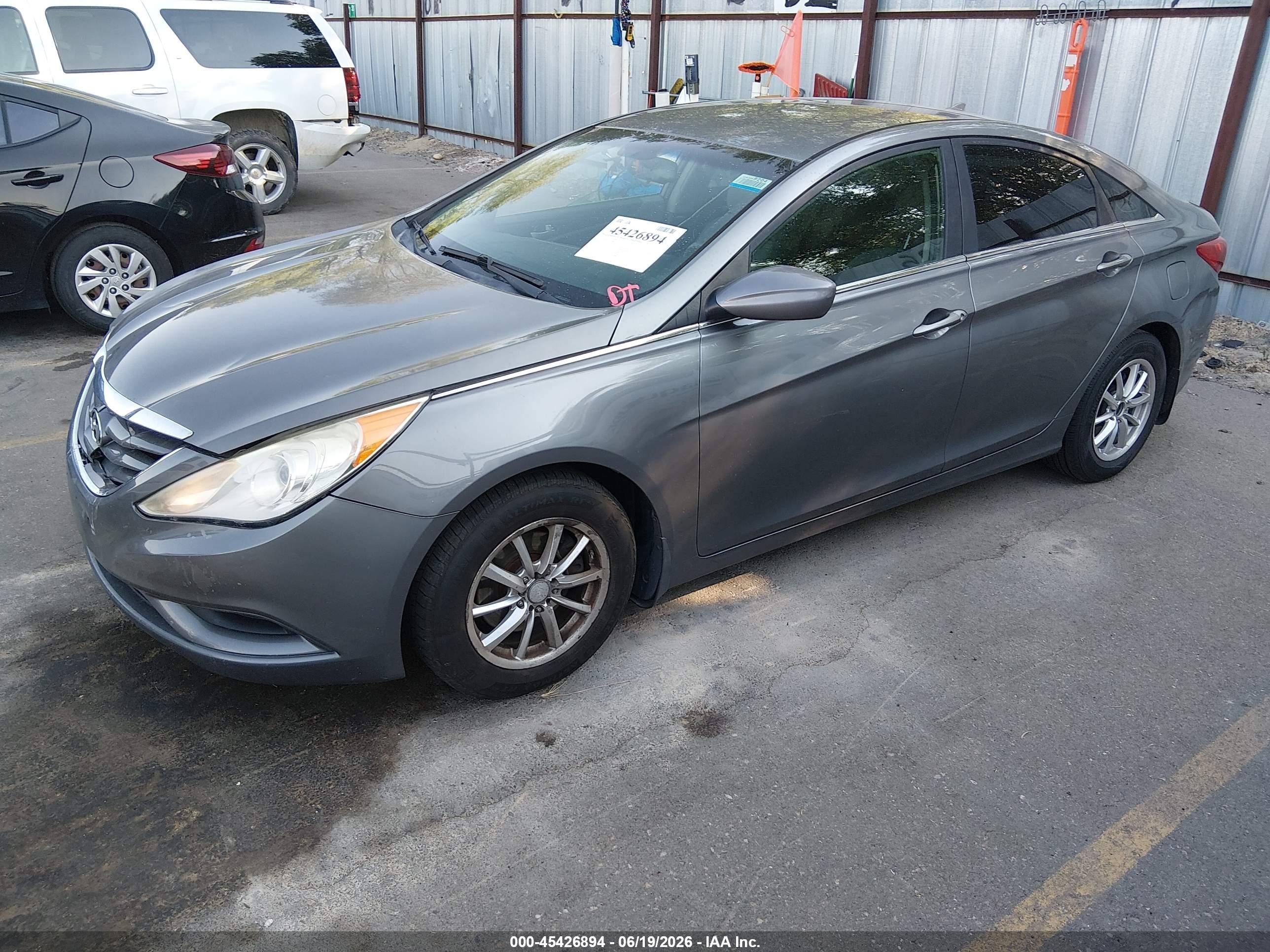 2012 Hyundai Sonata Gls Серый vin: 5NPEB4AC3CH374464