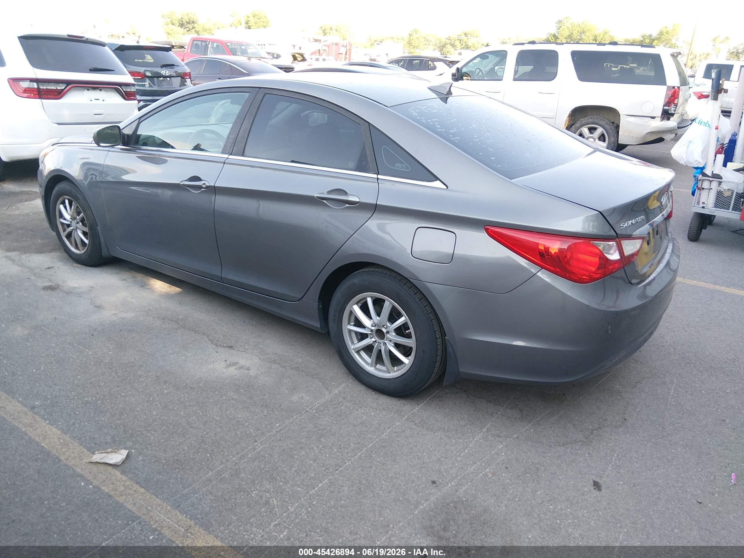 2012 Hyundai Sonata Gls Серый vin: 5NPEB4AC3CH374464