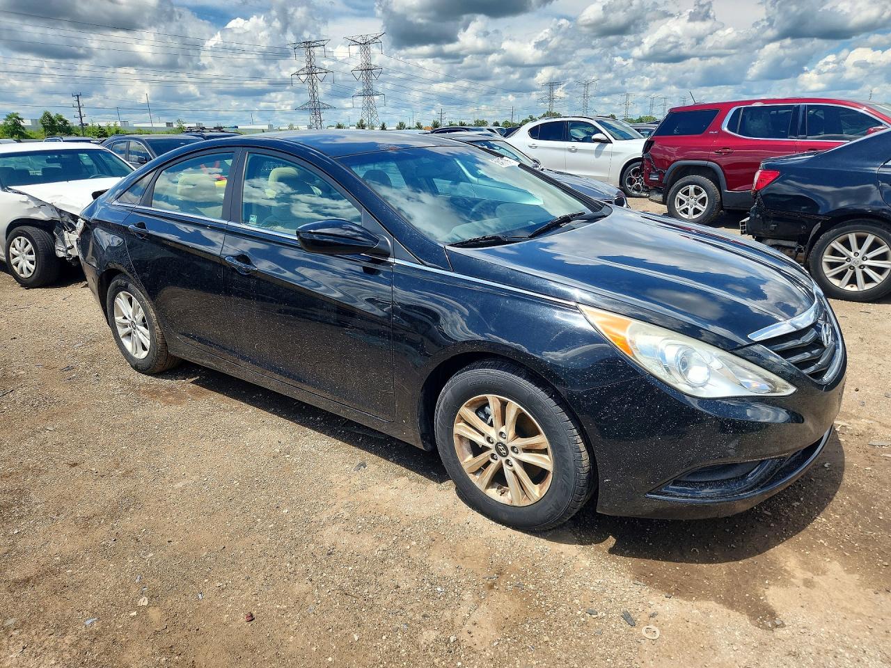 2012 Hyundai Sonata Gls Black vin: 5NPEB4AC3CH397811
